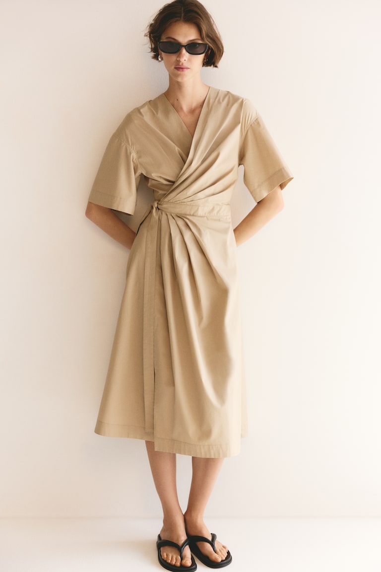 wrap front midi dress Women's Plus Black Ruffle Wrap Front Midi Dress