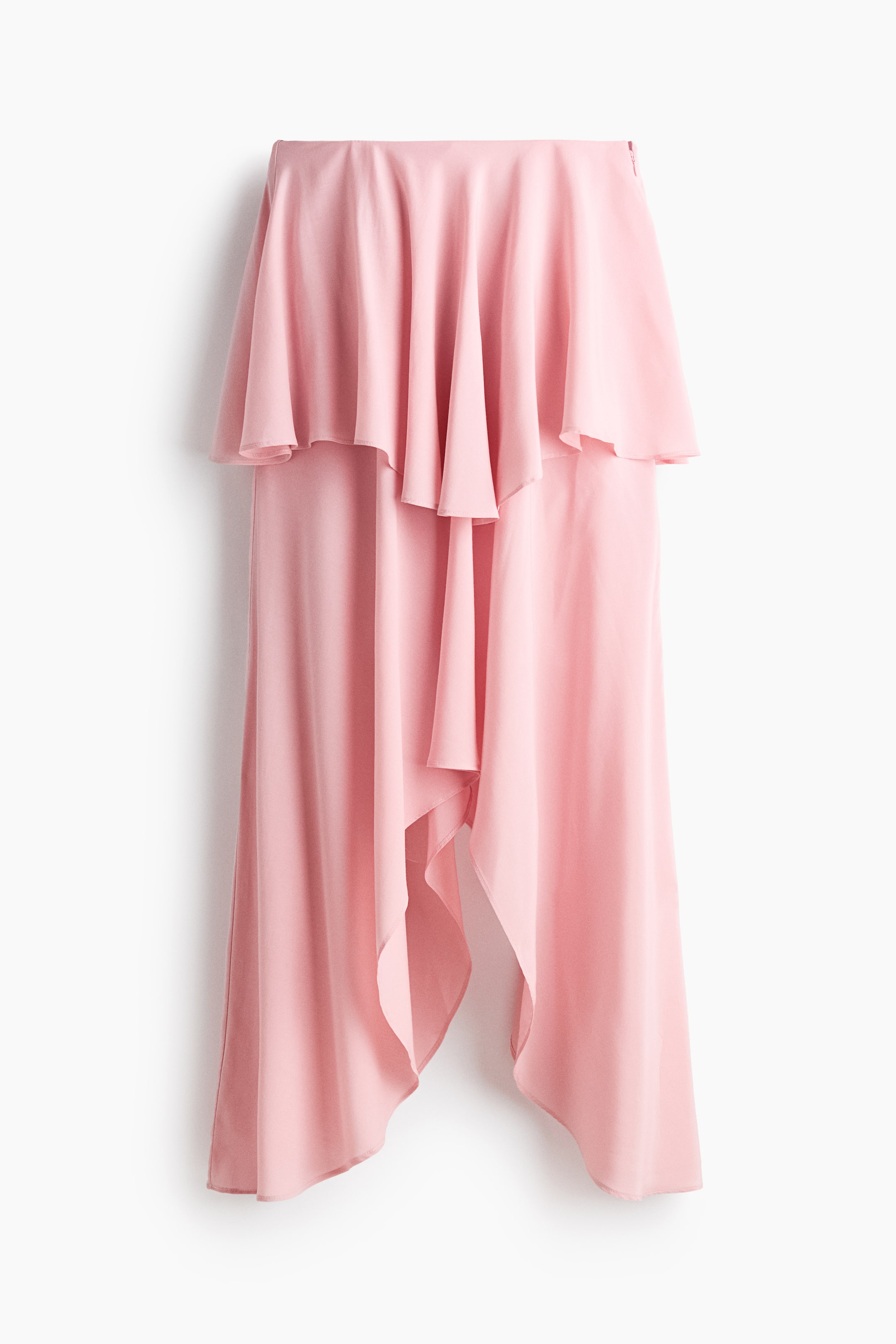 Flounced Viscose-Blend Skirt