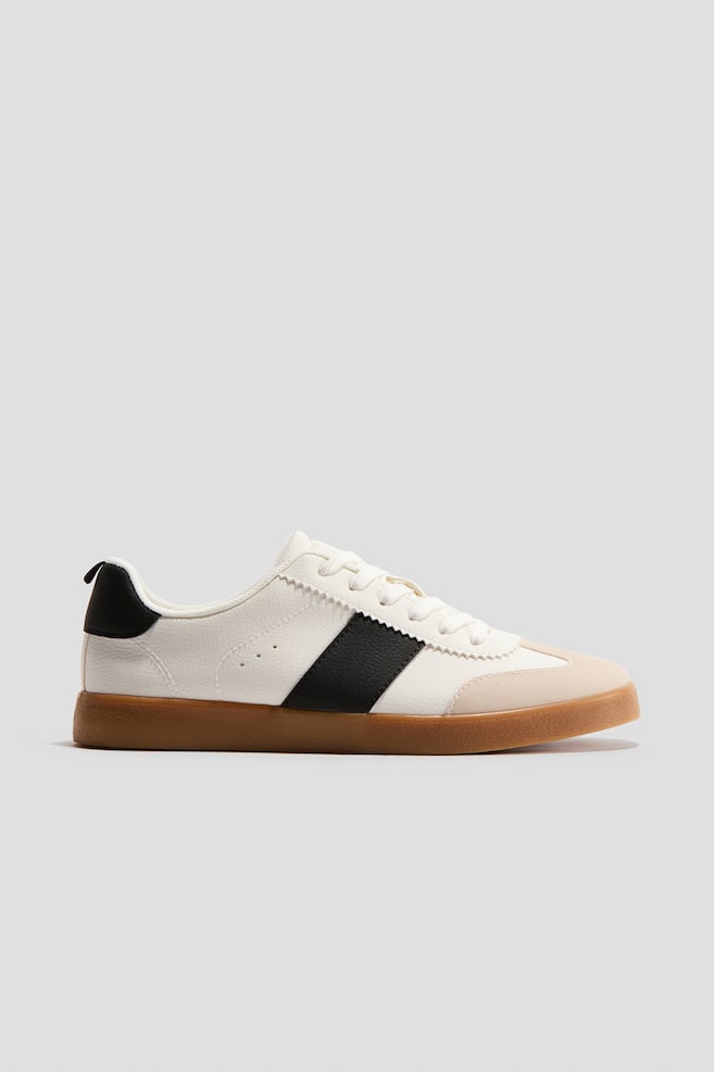 Sneakers - Blanc/noir/Gris/Marron/color block - 1