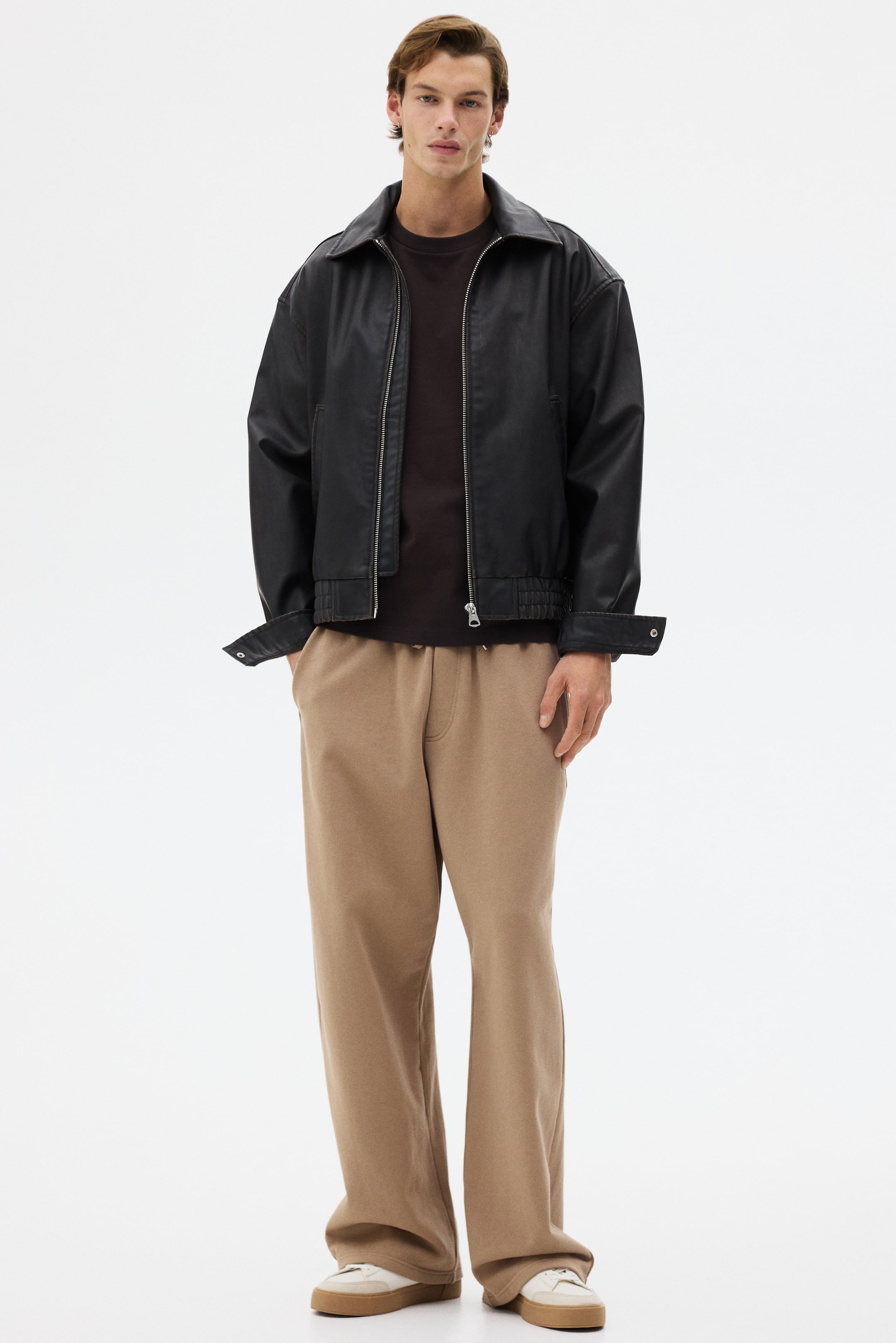 View larger image: Oversized-Fit T-Shirt - Dark brown - Men | H&M US 2