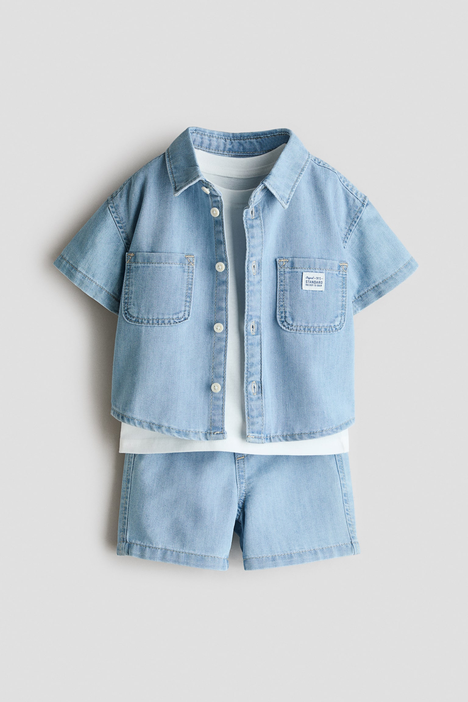 3-piece denim set - 1
