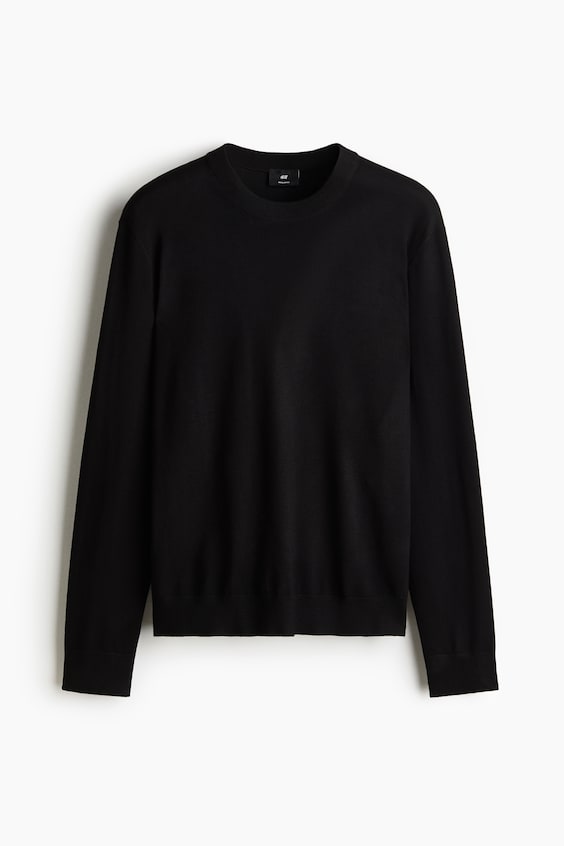 Мужские свитеры H&M Regular-Fit Fine-Knit Sweater