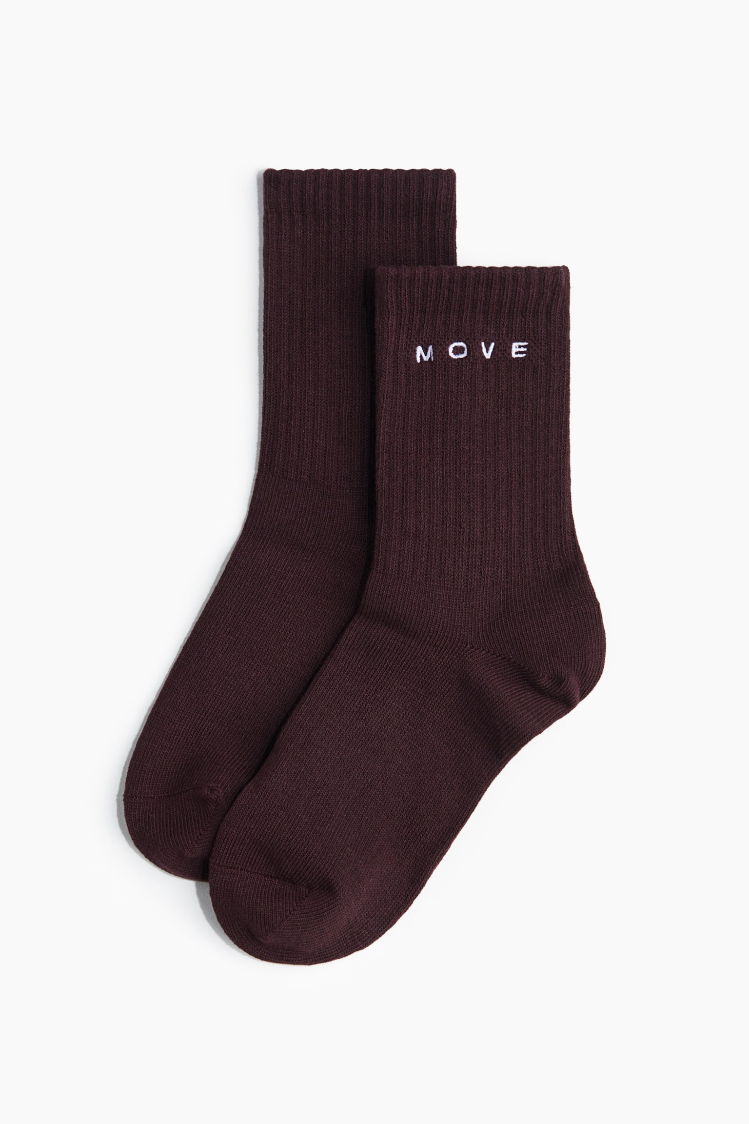 3-pack sports socks - Dark brown/White - 3