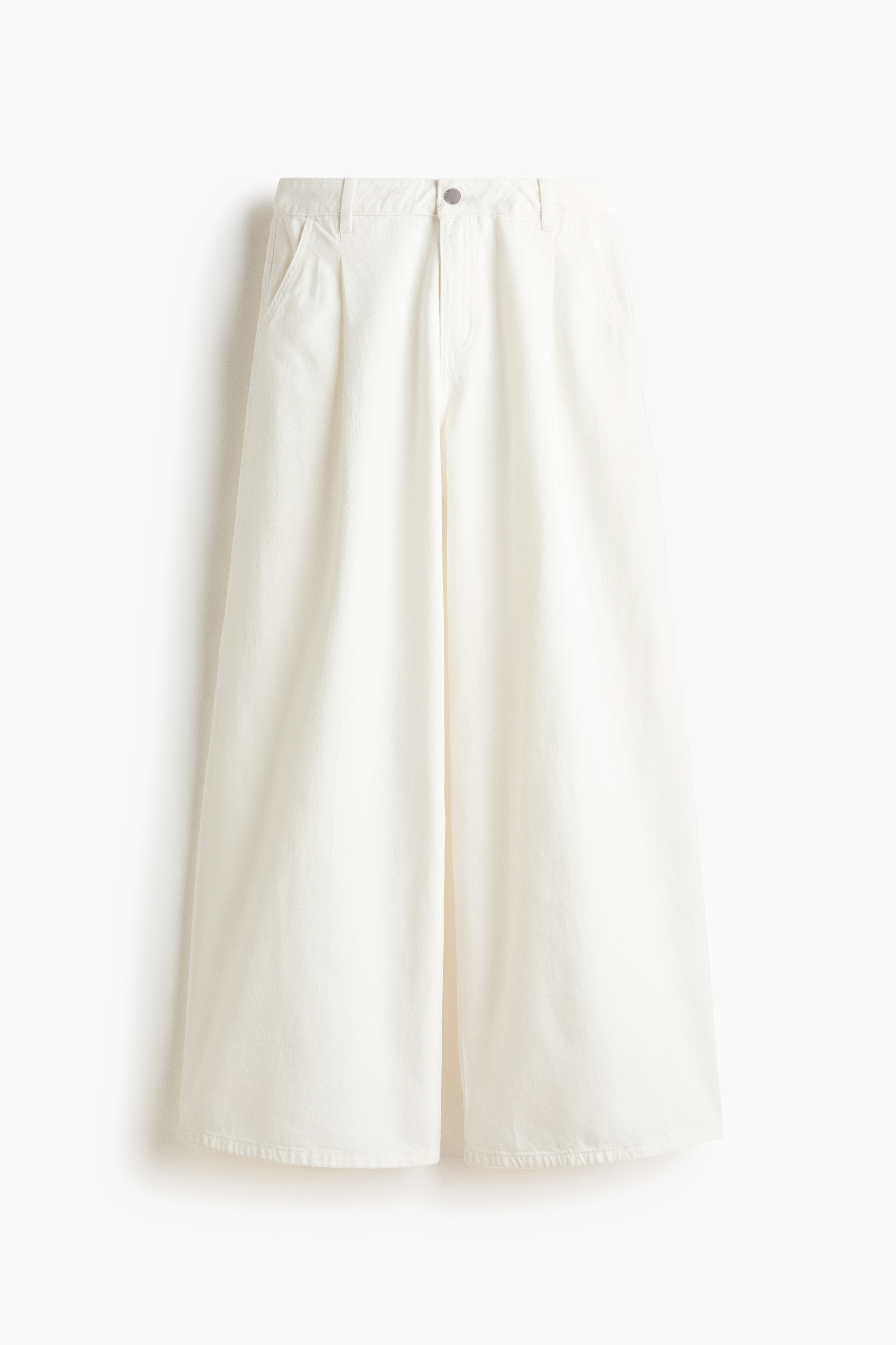 Pantalon large en sergé - Crème/Rose clair/Bleu denim pâle