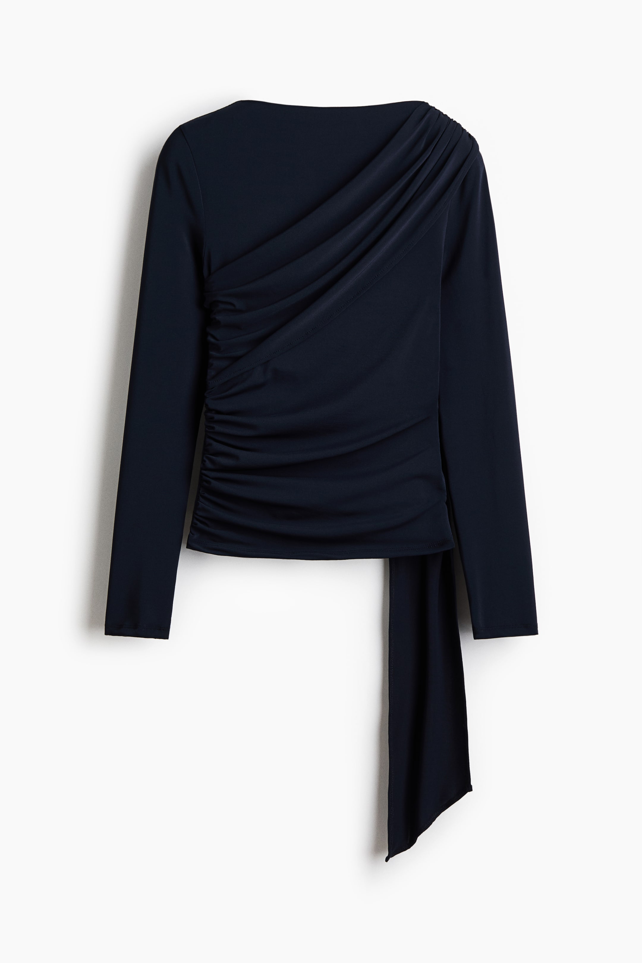 Vezi imaginea mai mare: Bluză încrețită - Bleumarin | H&M RO 5