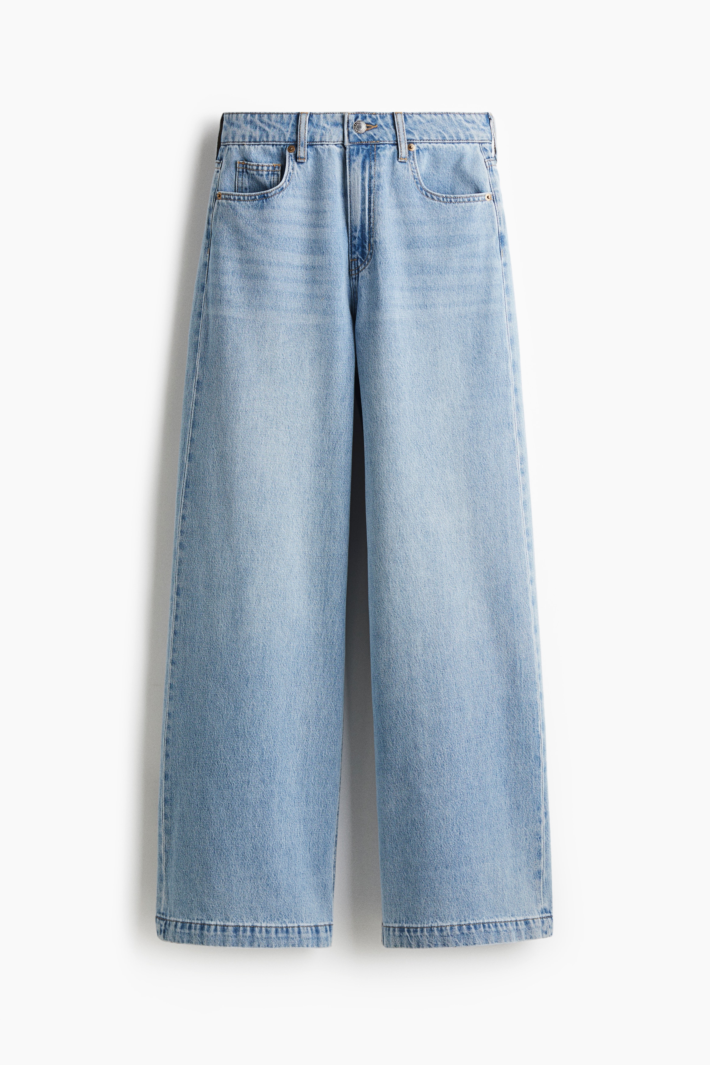 Wide High Jeans - Light denim blue/Denim blue/Dark denim blue