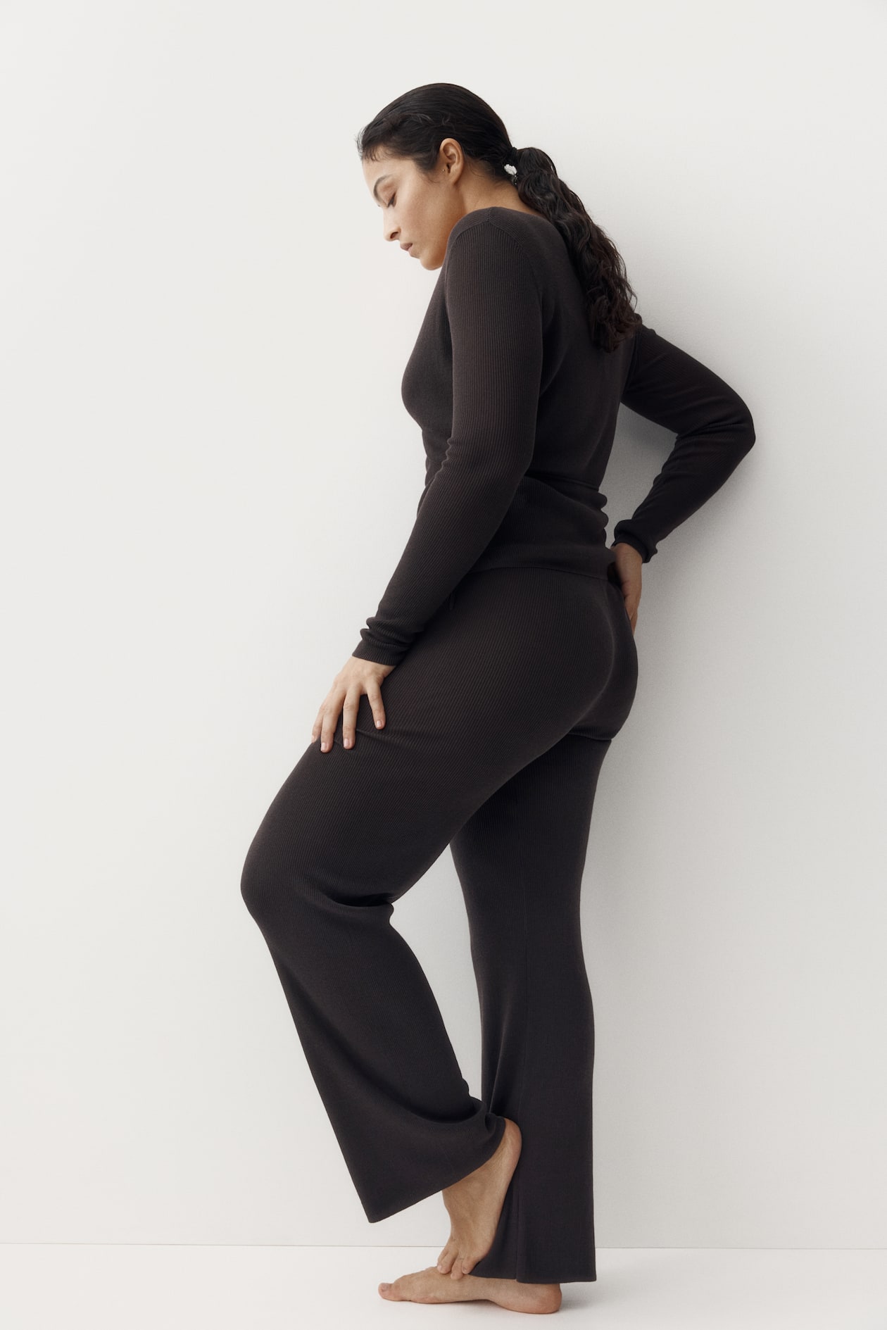 Rib-Knit Pants - image 4