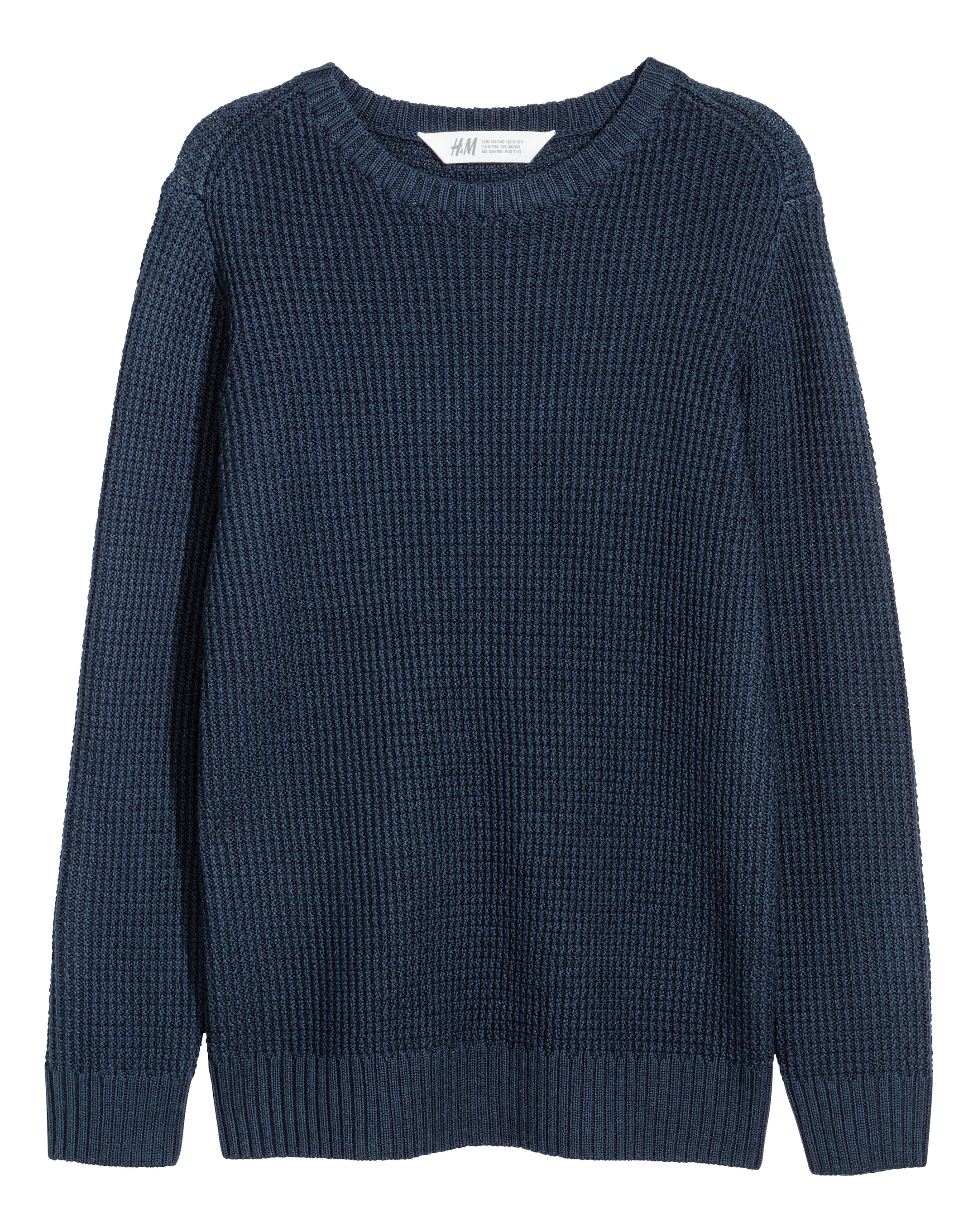 Knitted jumper - Dark blue - Kids | H&M GB