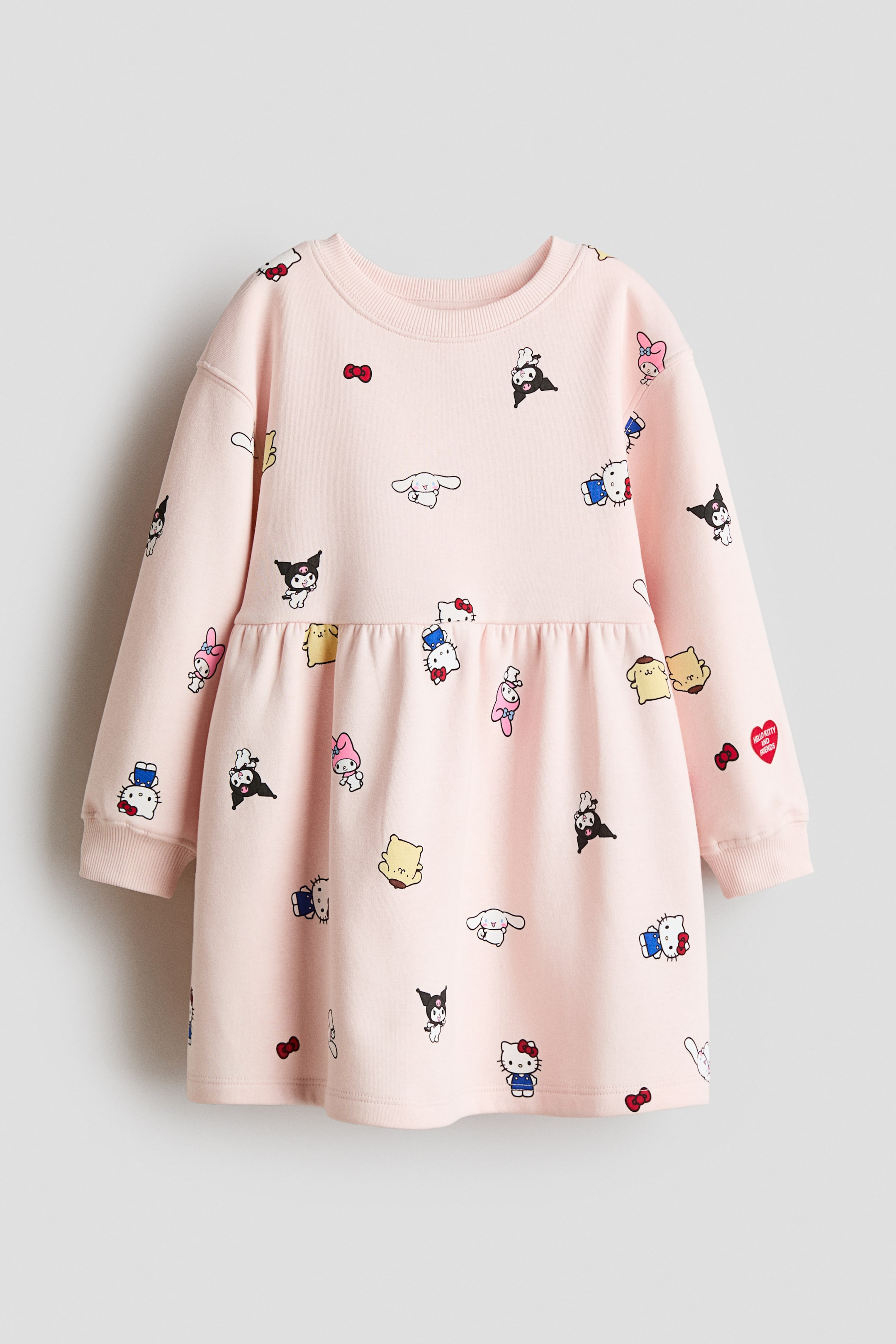 Ver imagen más grande: Vestido sudadera estampado - Rosa claro/Sanrio - NIÑOS | H&M ES 1