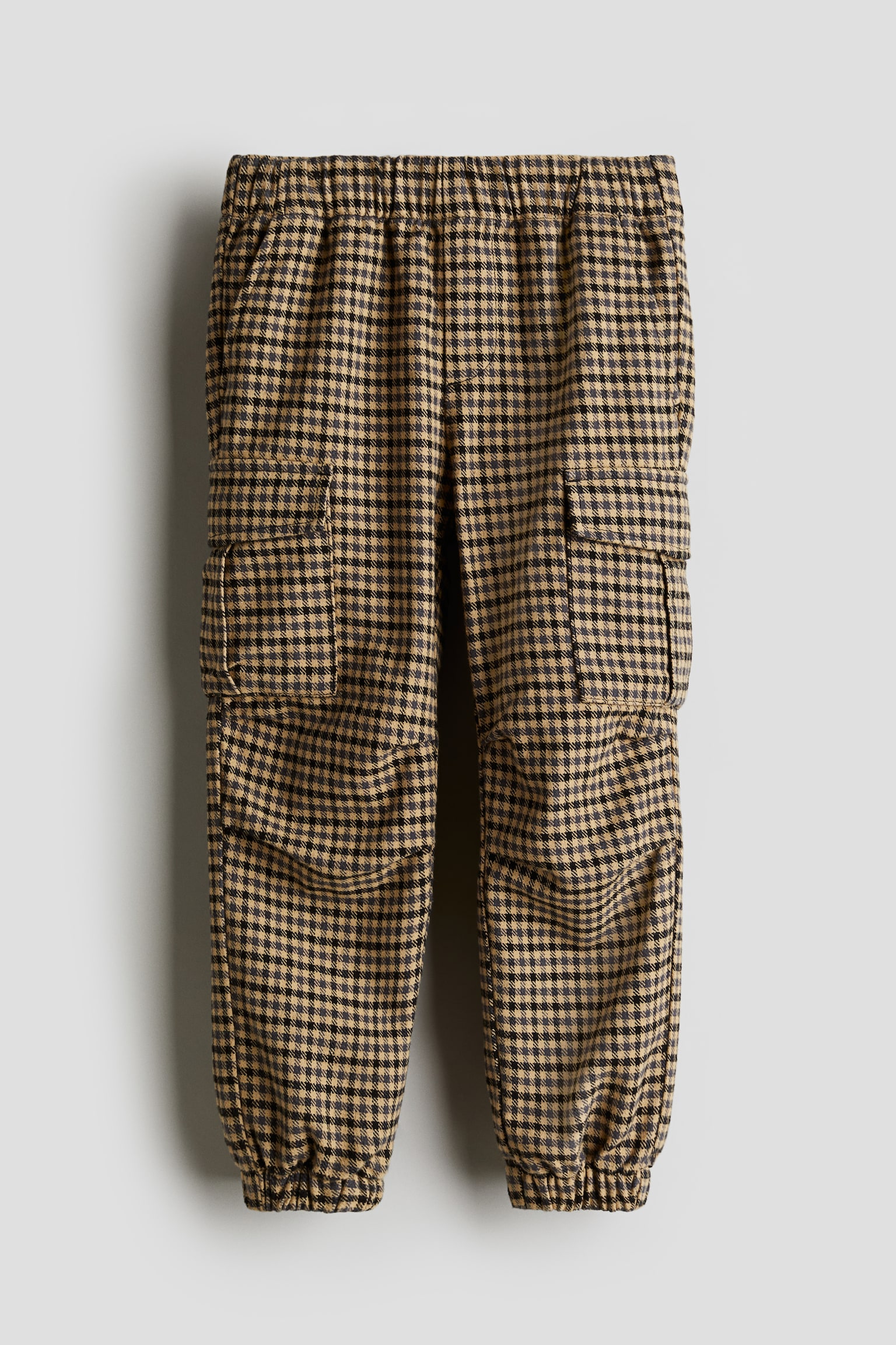 Cargo Pants - Dark beige/Check/Black/Check - 1