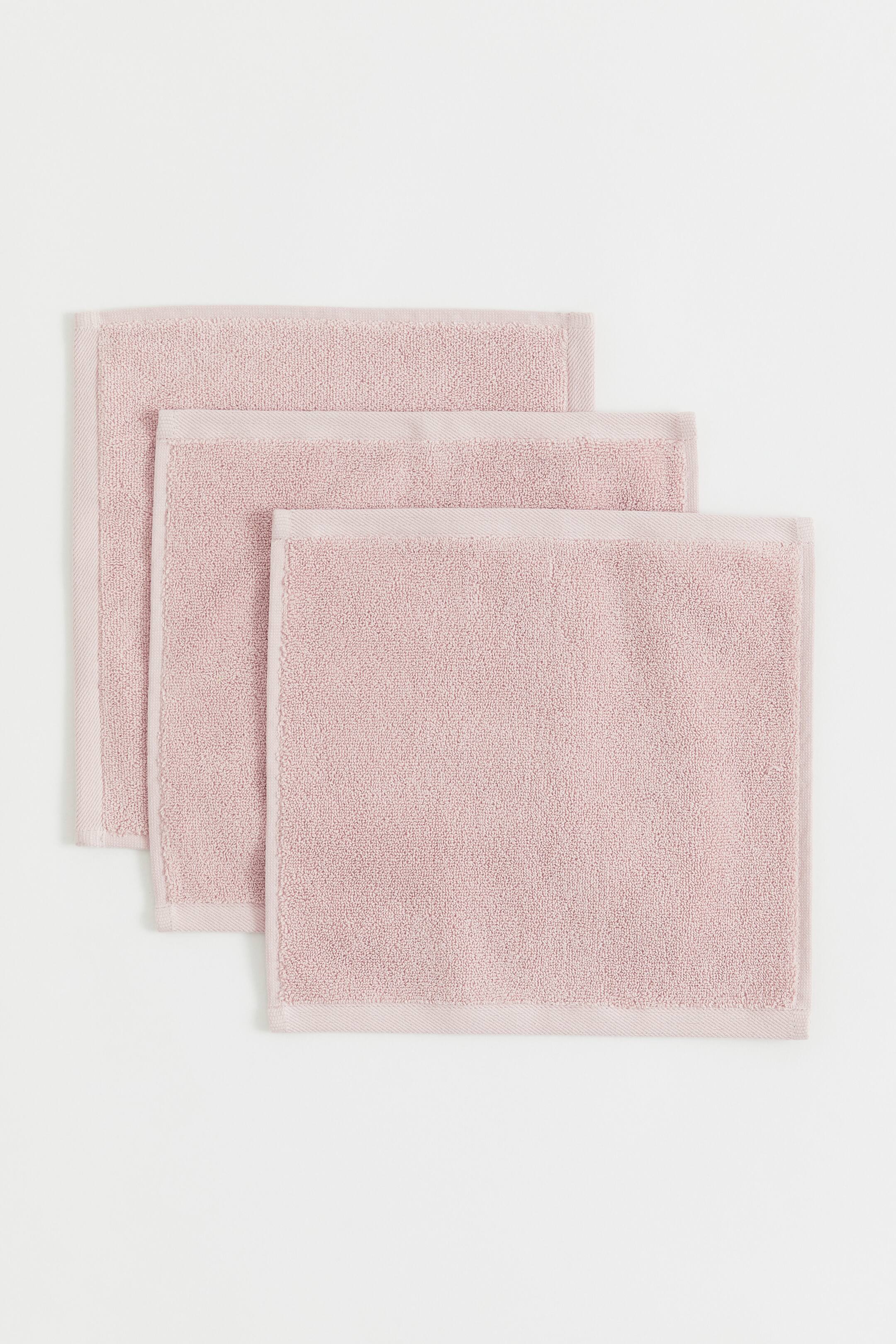 Lot de 3 serviettes de toilettes 50 x 90 cm 100% coton, 500 Gr/m²