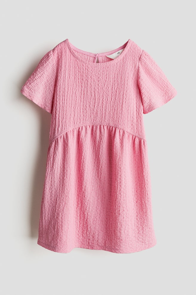 Textured jersey dress - Light pink - 1