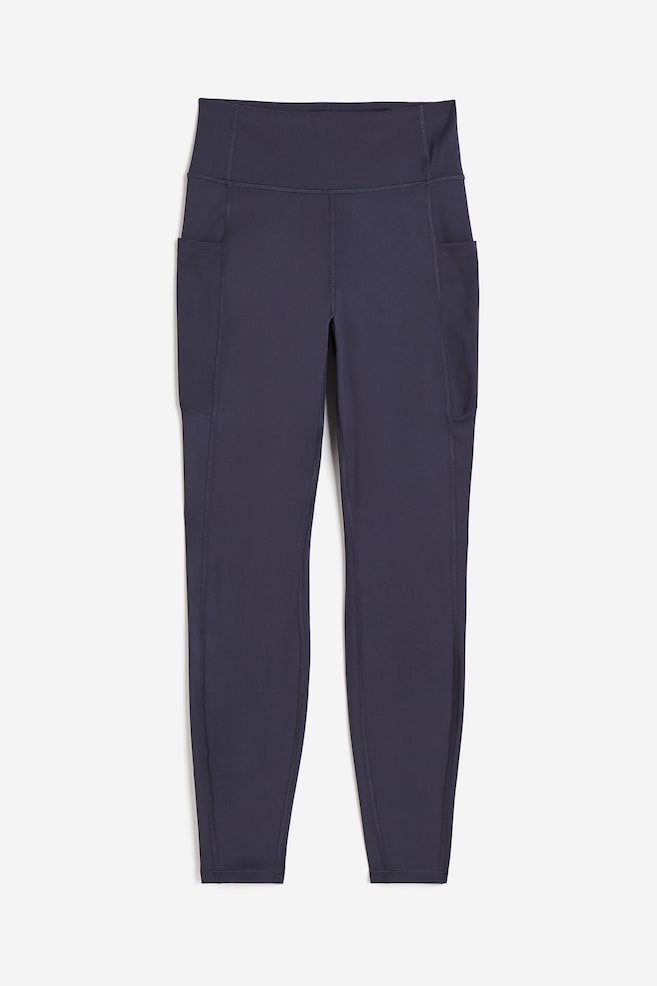 DryMove™ Pocket-detail Sports Leggings - Steel blue/Black/Light beige/Lavender blue/Bubblegum pink - 2