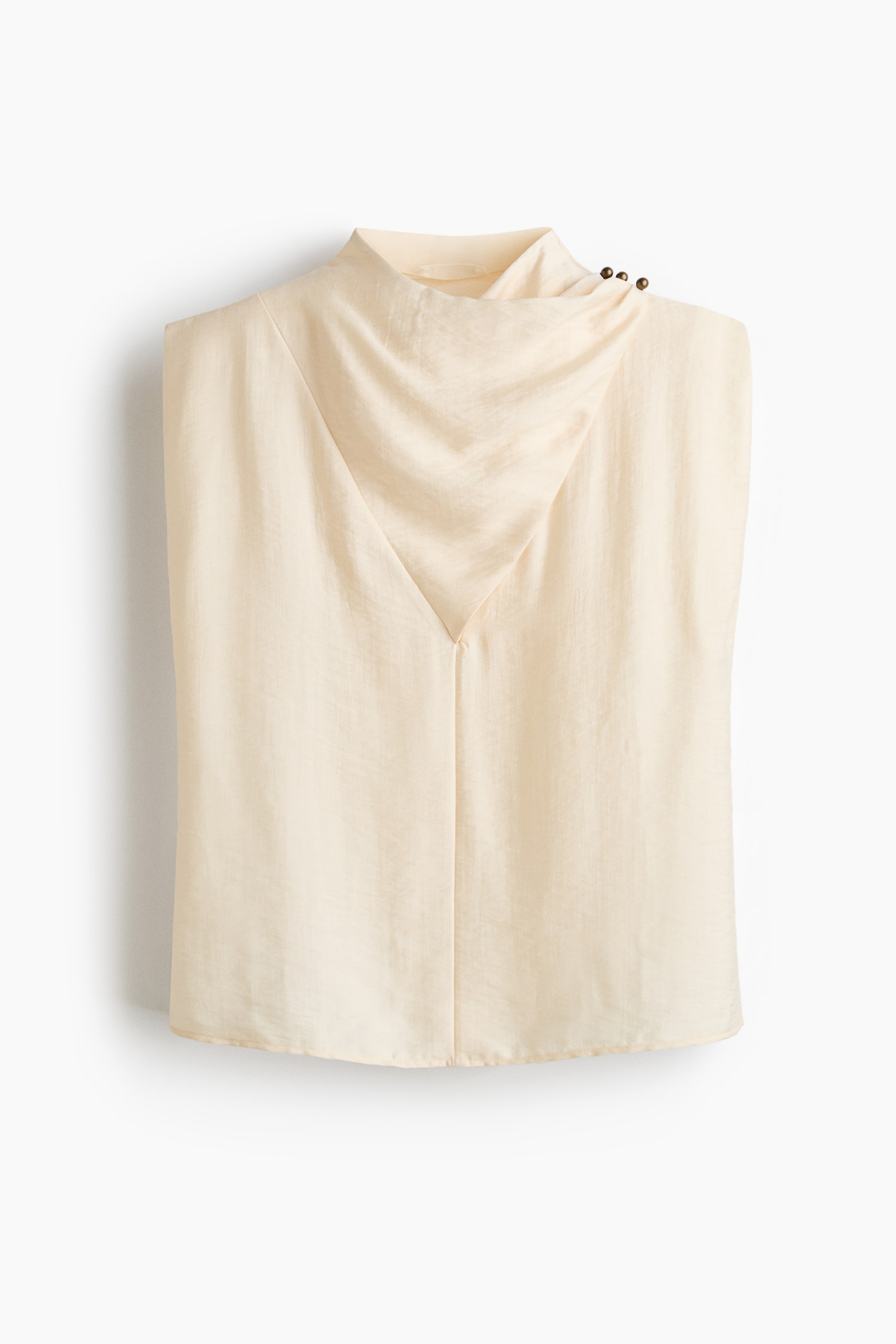 Wrap-Detail Lyocell-Blend Top