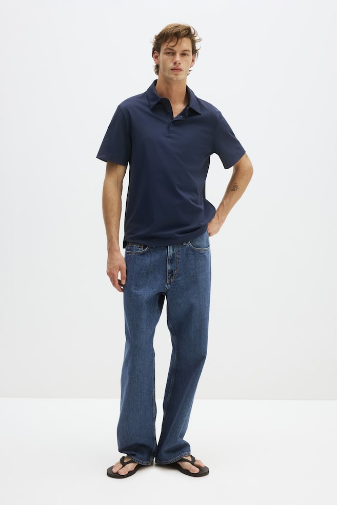 Polo Cooling Regular Fit - Blu scuro/Nero - 1