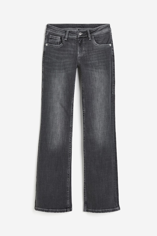 Flared Low Jeans - Sort/Mørk denimblå/Mørk denimblå/Brun/Washed out - 2