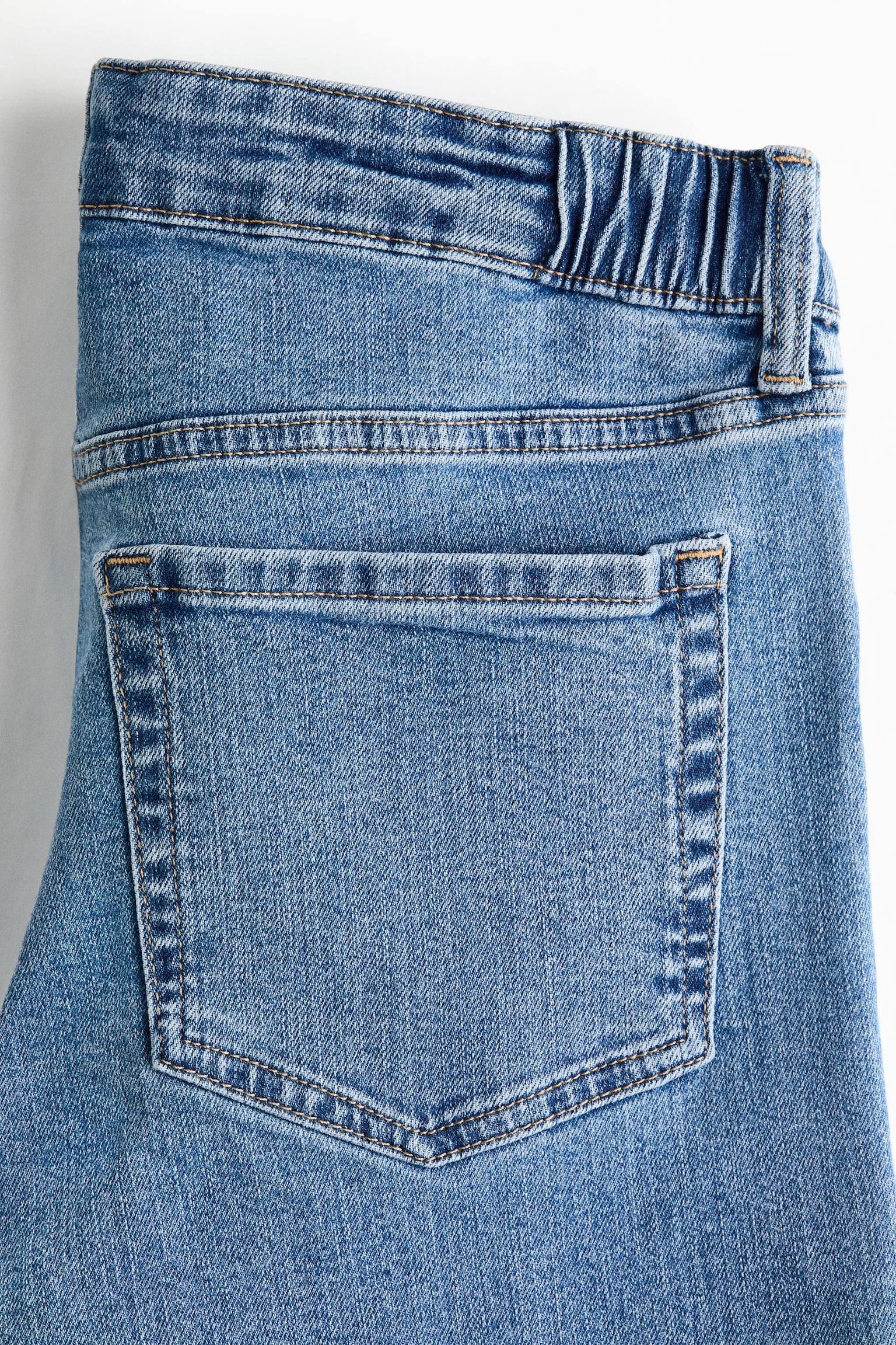 MAMA Wide Low Waist Ankle Jeans - כחול ג'ינס/כחול ג'ינס כהה/כחול ג'ינס בהיר - 5