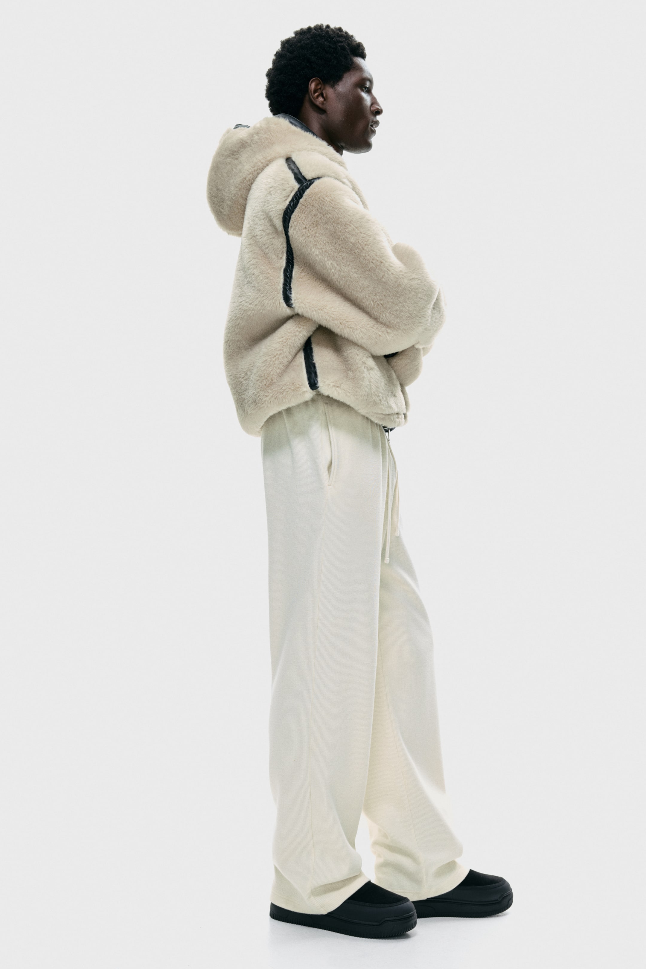 View larger image: Loose Fit Jersey trousers - Cream - Men | H&M IN 4