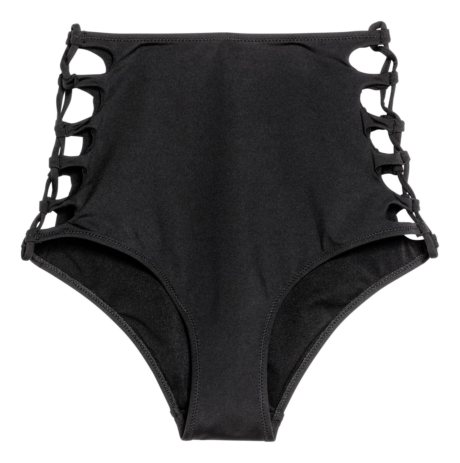 Bikini Bottoms High waist - Black - 1