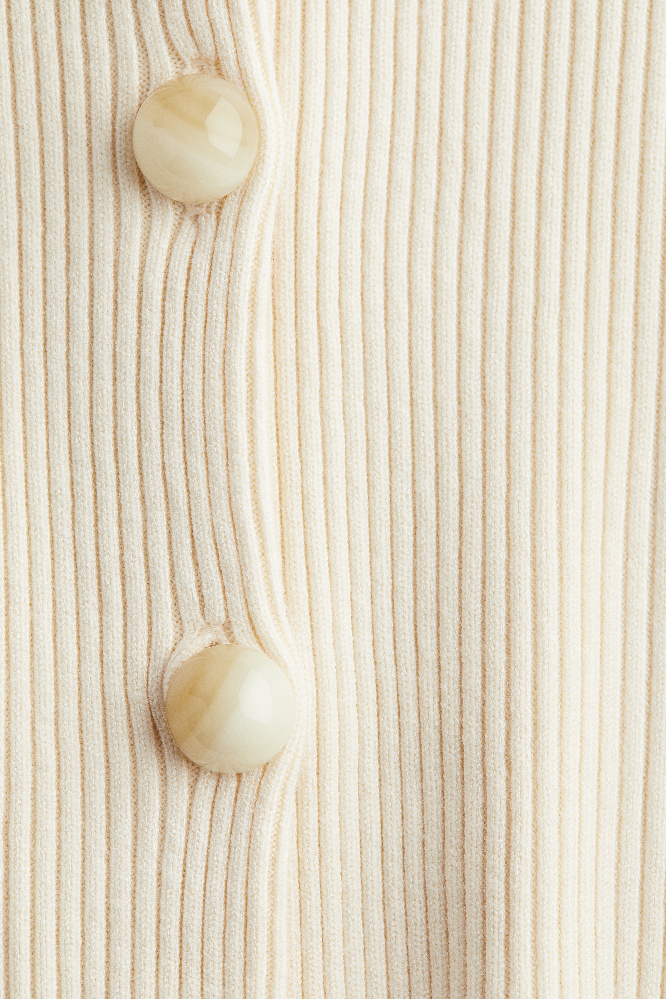 Rib-knit cardigan