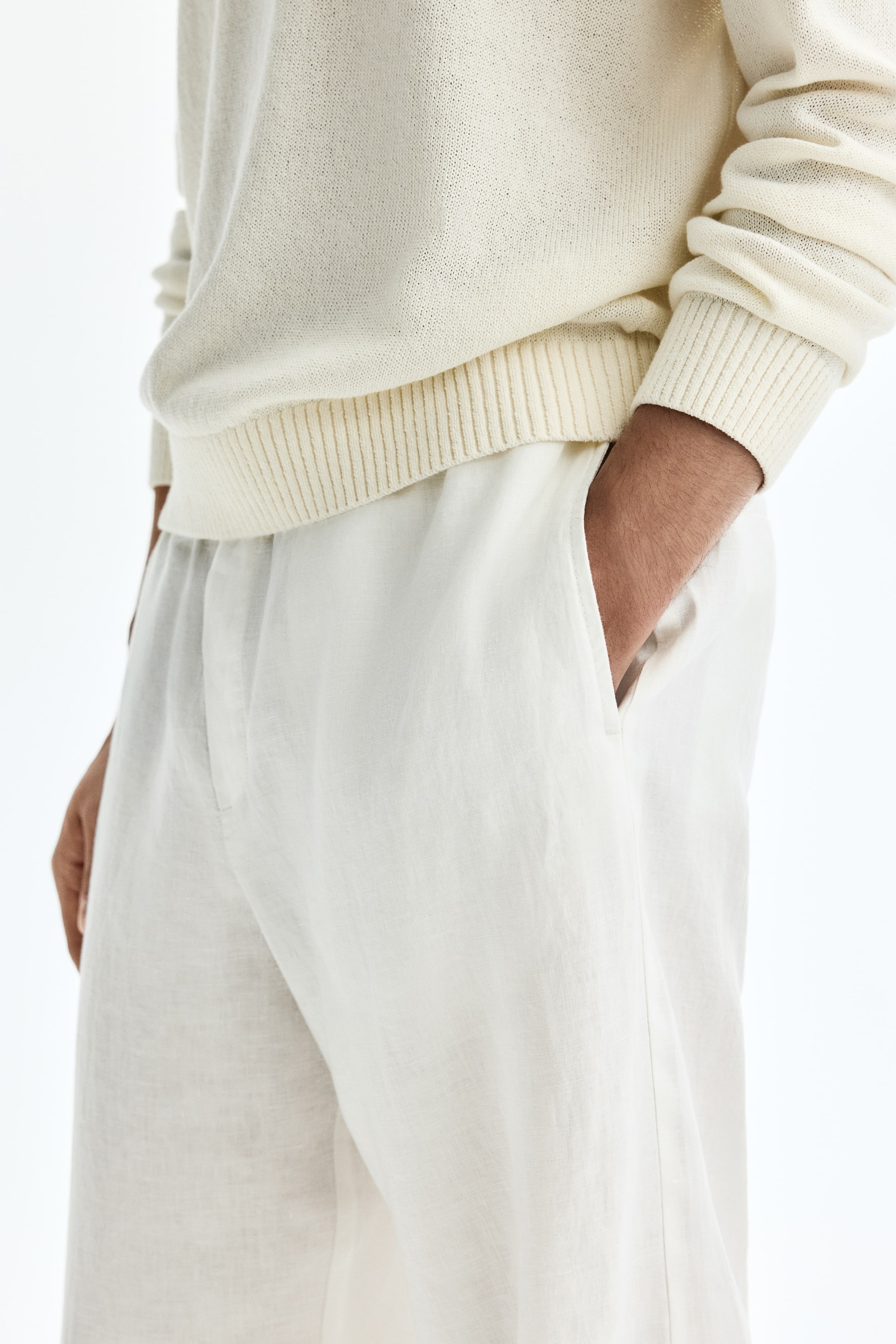 Loose-Fit Linen Pants