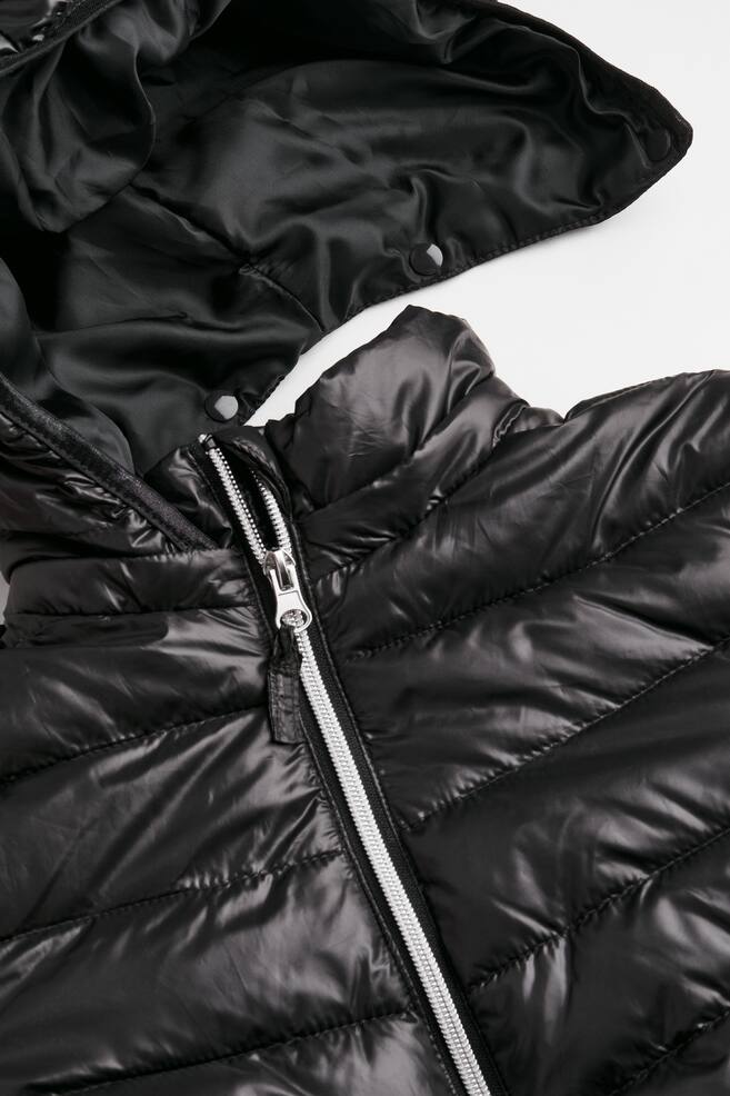 Lightweight puffer jacket - Black/Old rose - 5