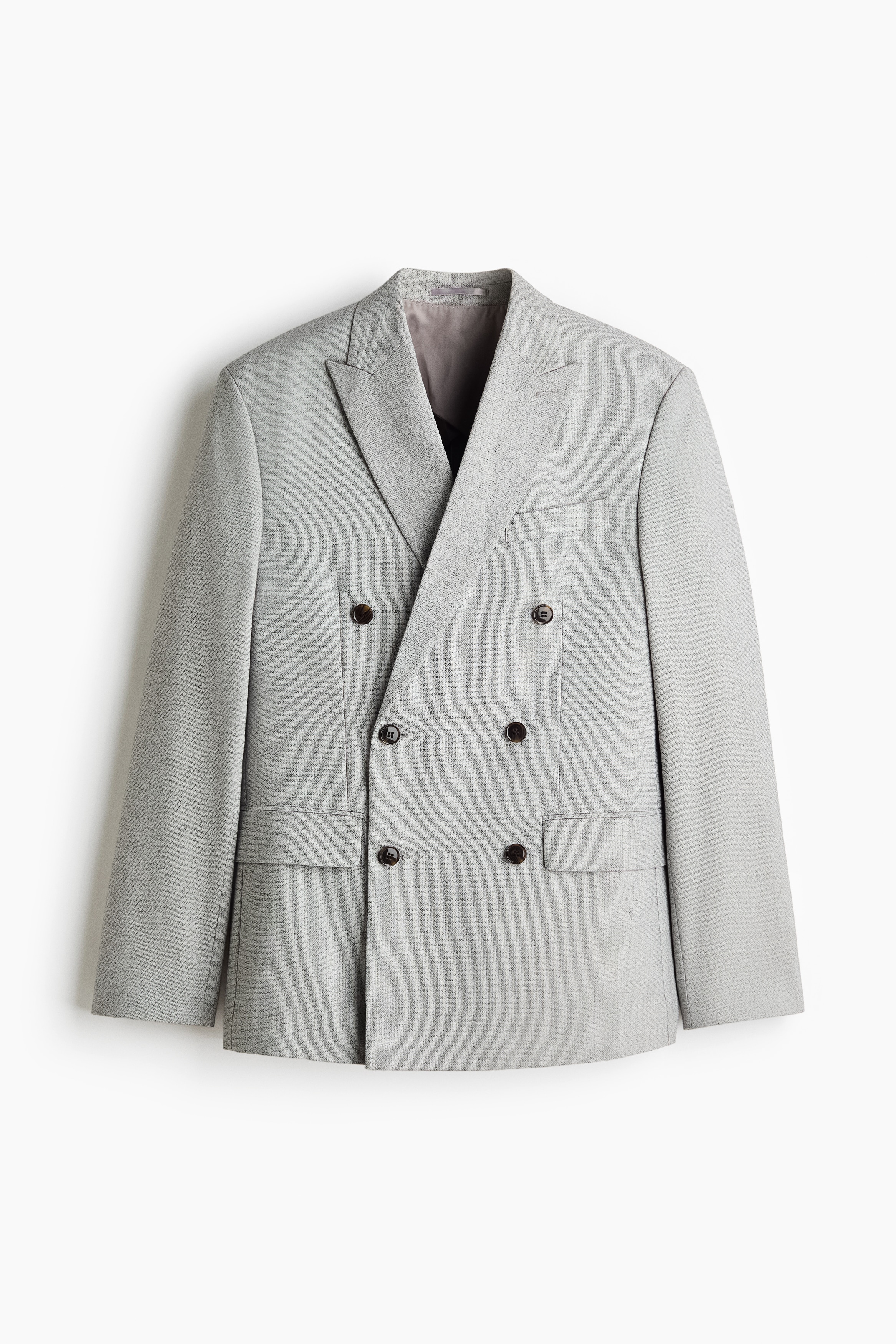 Dupla mellrészű zakó Regular Fit - Világosszürke