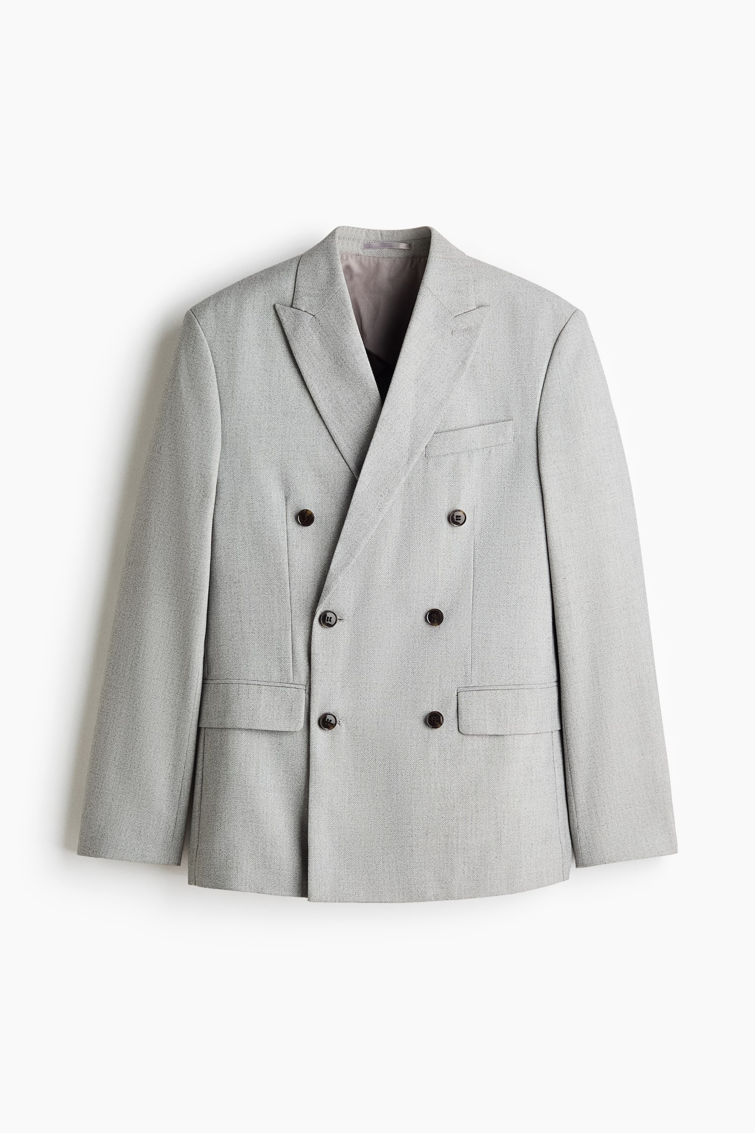 Regular Fit Double-breasted jacket - Light grey - 2
