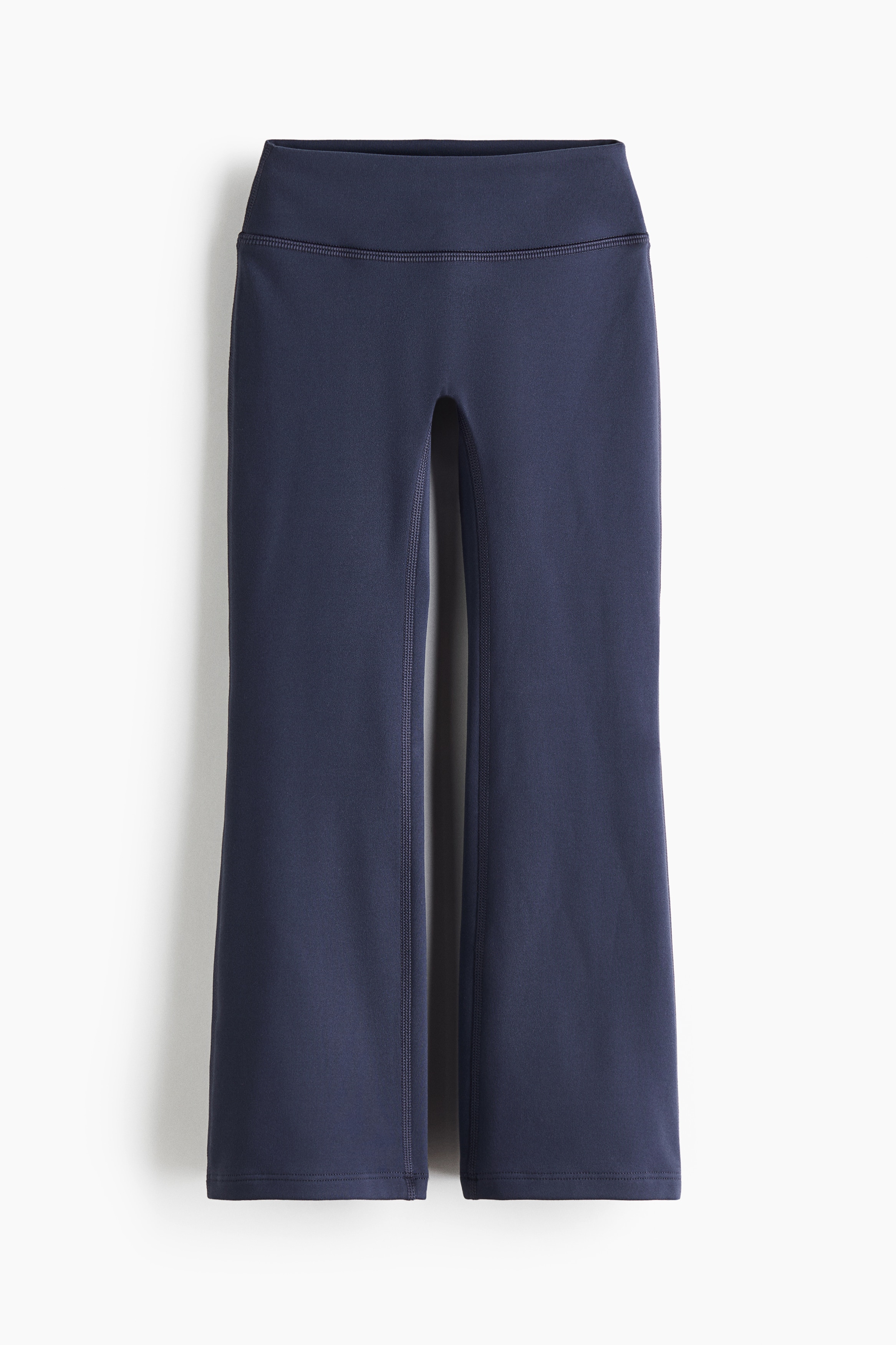 Warming flared sports leggings with SoftMove™ - Dark blue/Dusty purple/Black