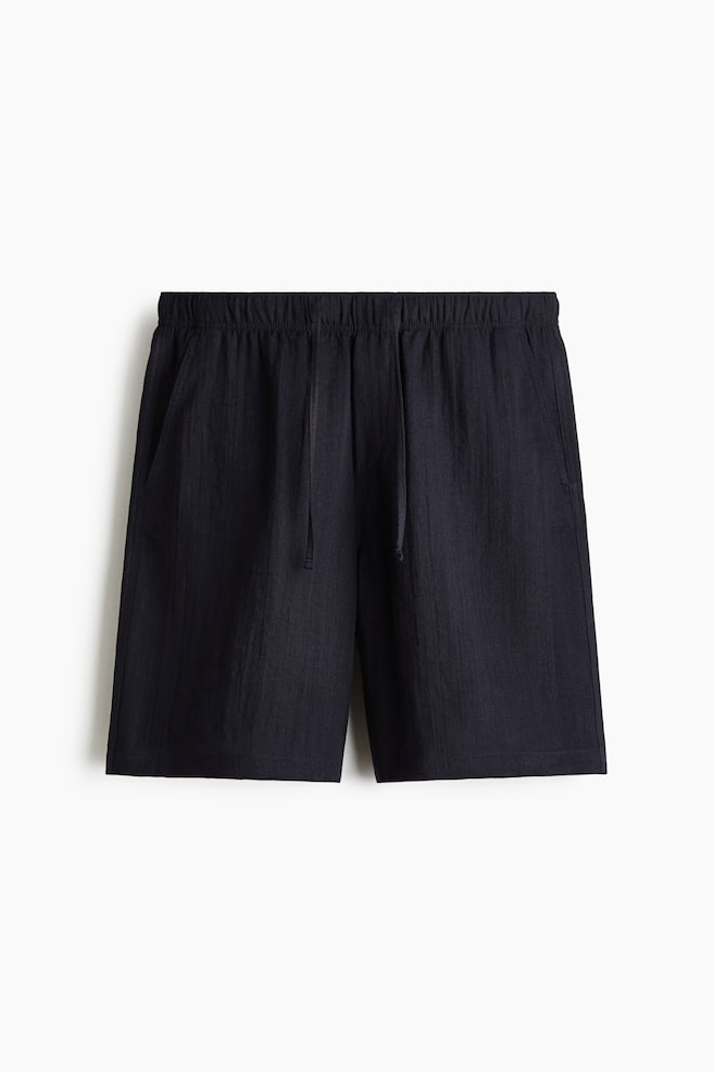 Loose Fit Shorts - Navy blue/Light beige/Khaki green/Dark grey - 1