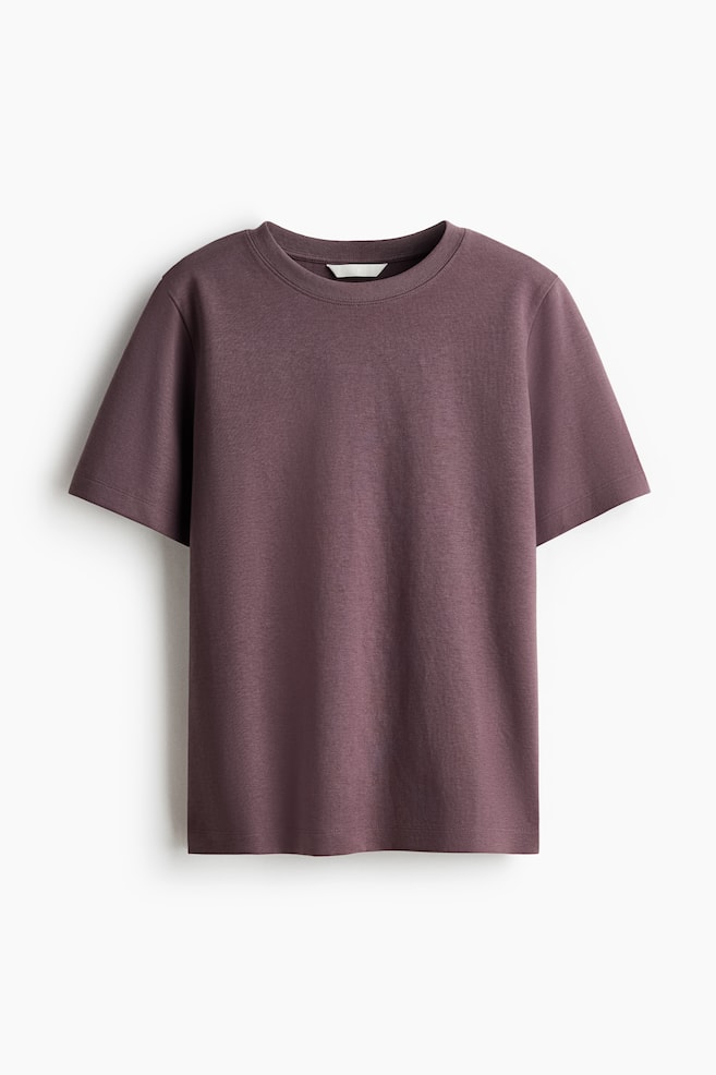Interlock T-Shirt - Dusty purple/White/Black/Dark brown - 1