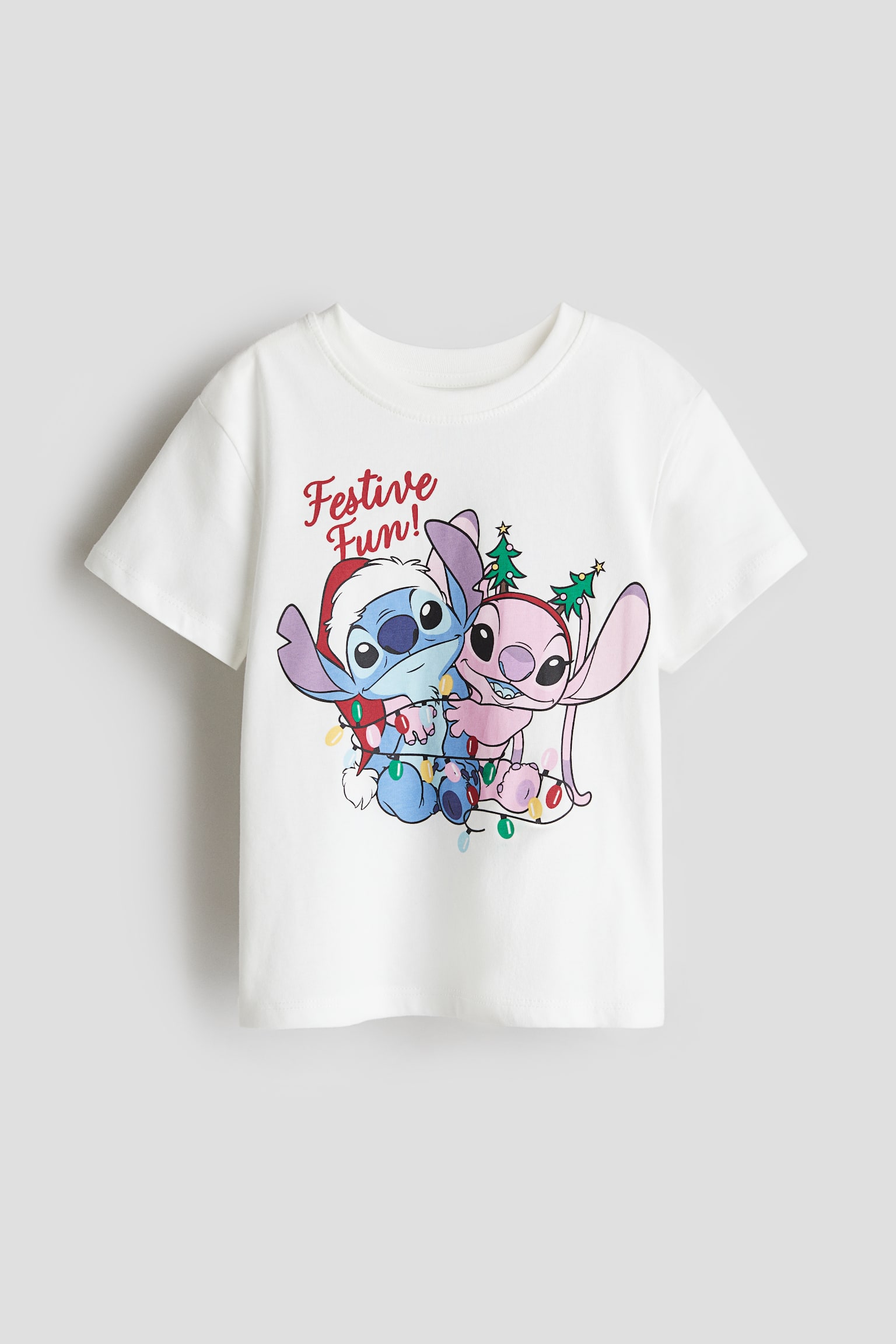 Printed T-shirt - White/Lilo & Stitch/Red/Peanuts/White/Frozen/Pink/SmileyWorld®/Green/Minnie Mouse/White/Hello Kitty/Light pink/Bluey/Red/Minnie Mouse - 1