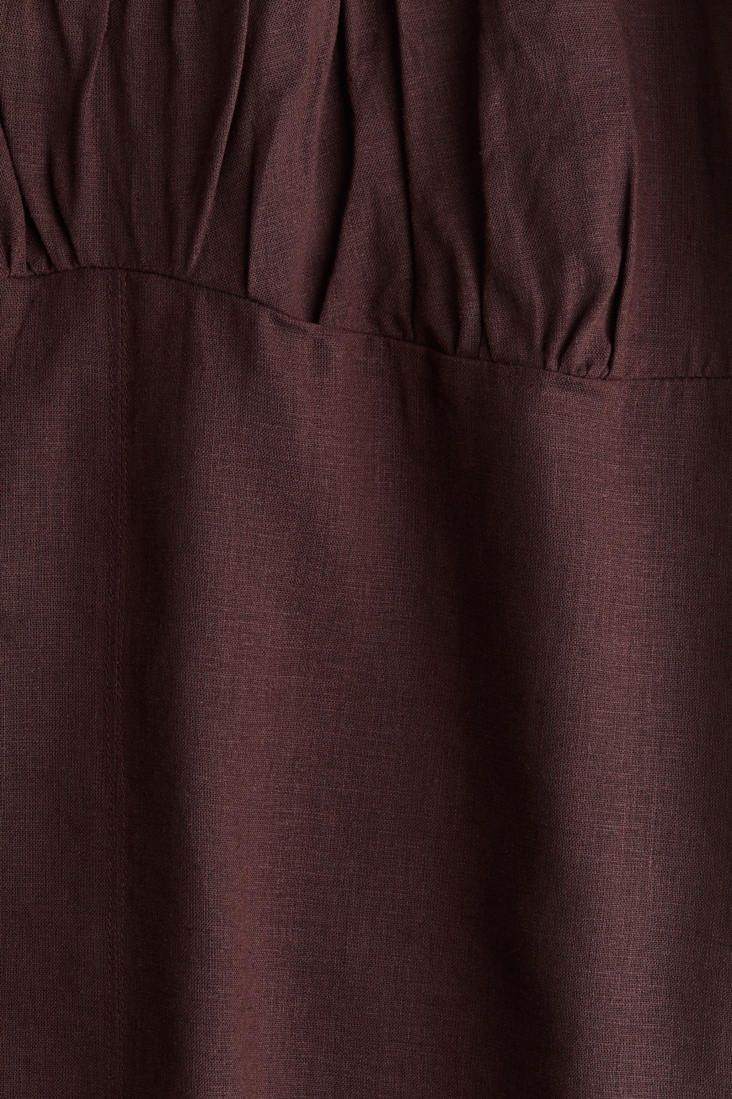 Linen-blend strappy dress