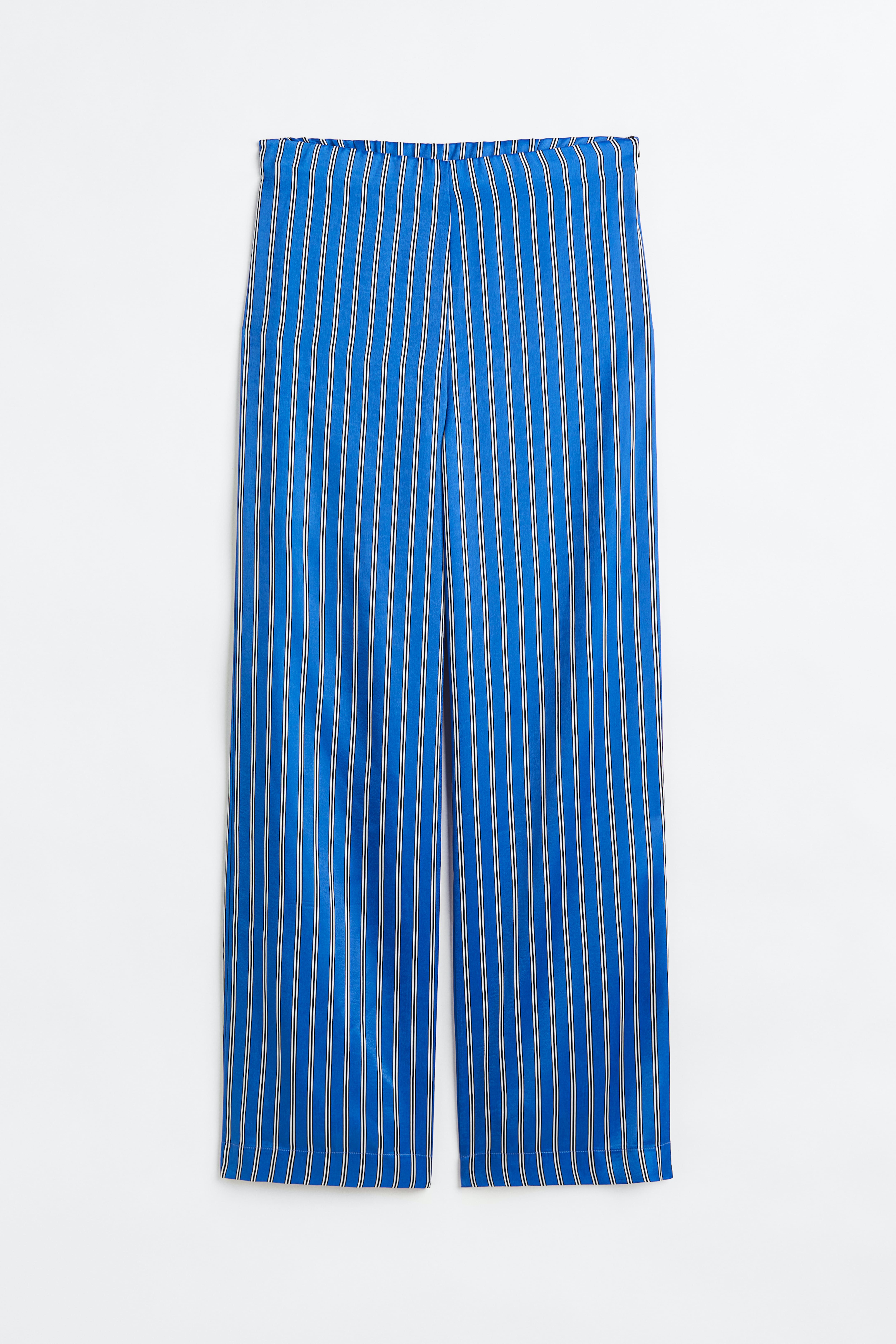 H&m green striped trousers online