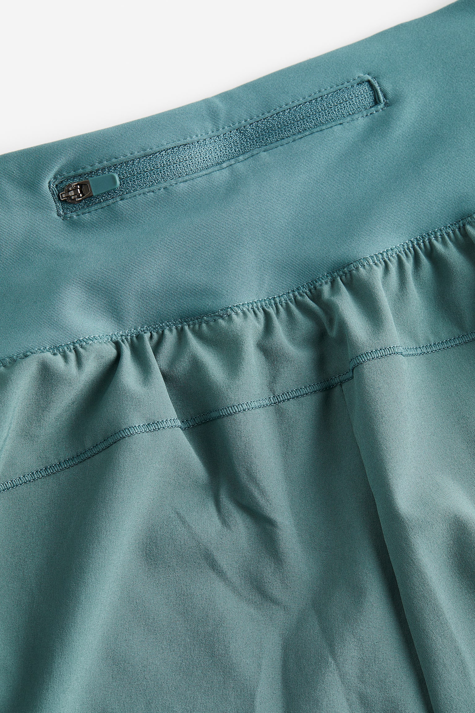 DryMove™ Double Layered Activewear Shorts - Teal/Lime green/Dark purple/Black - 4