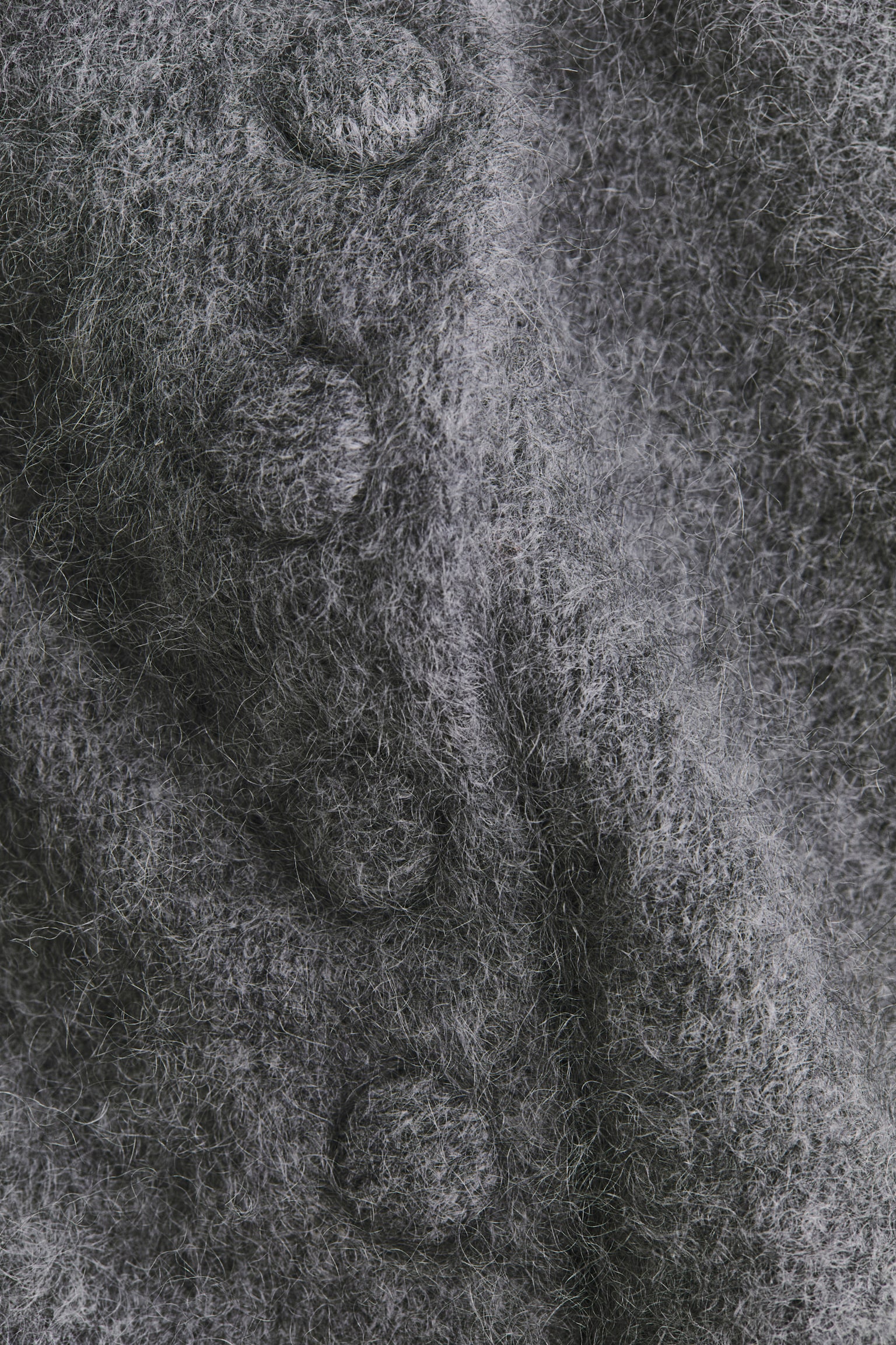 Женский кардиган H&M Wool, цвет: Тёмный серый — фото 6