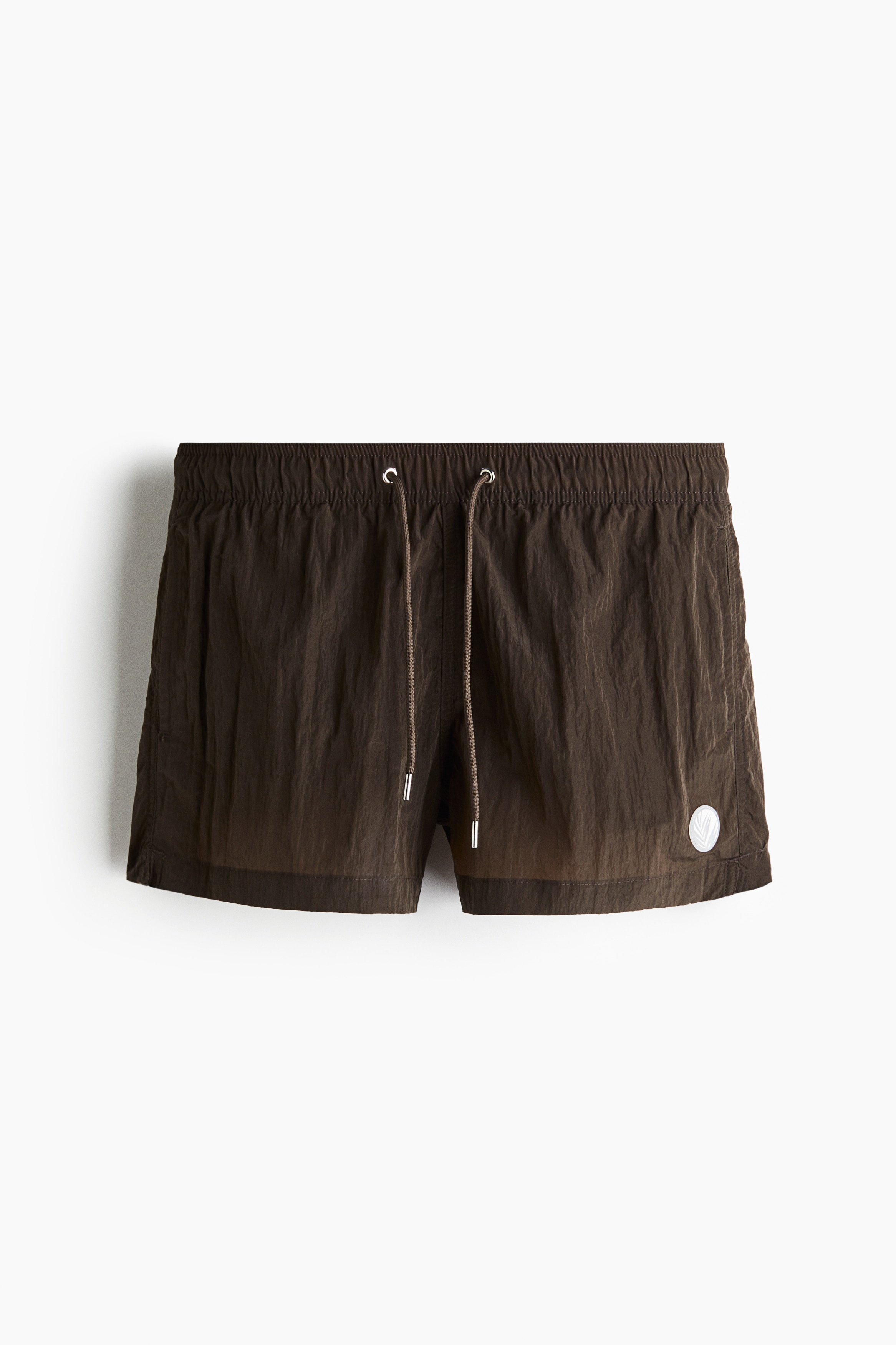 Nylon swim shorts - Dark khaki green/Olive green/Rust brown