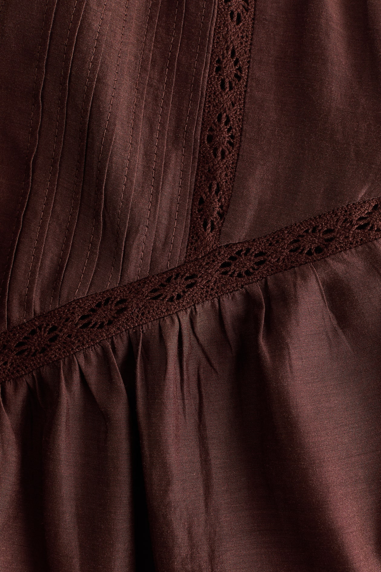 Lace-Inset Viscose-Blend Blouse - image 3
