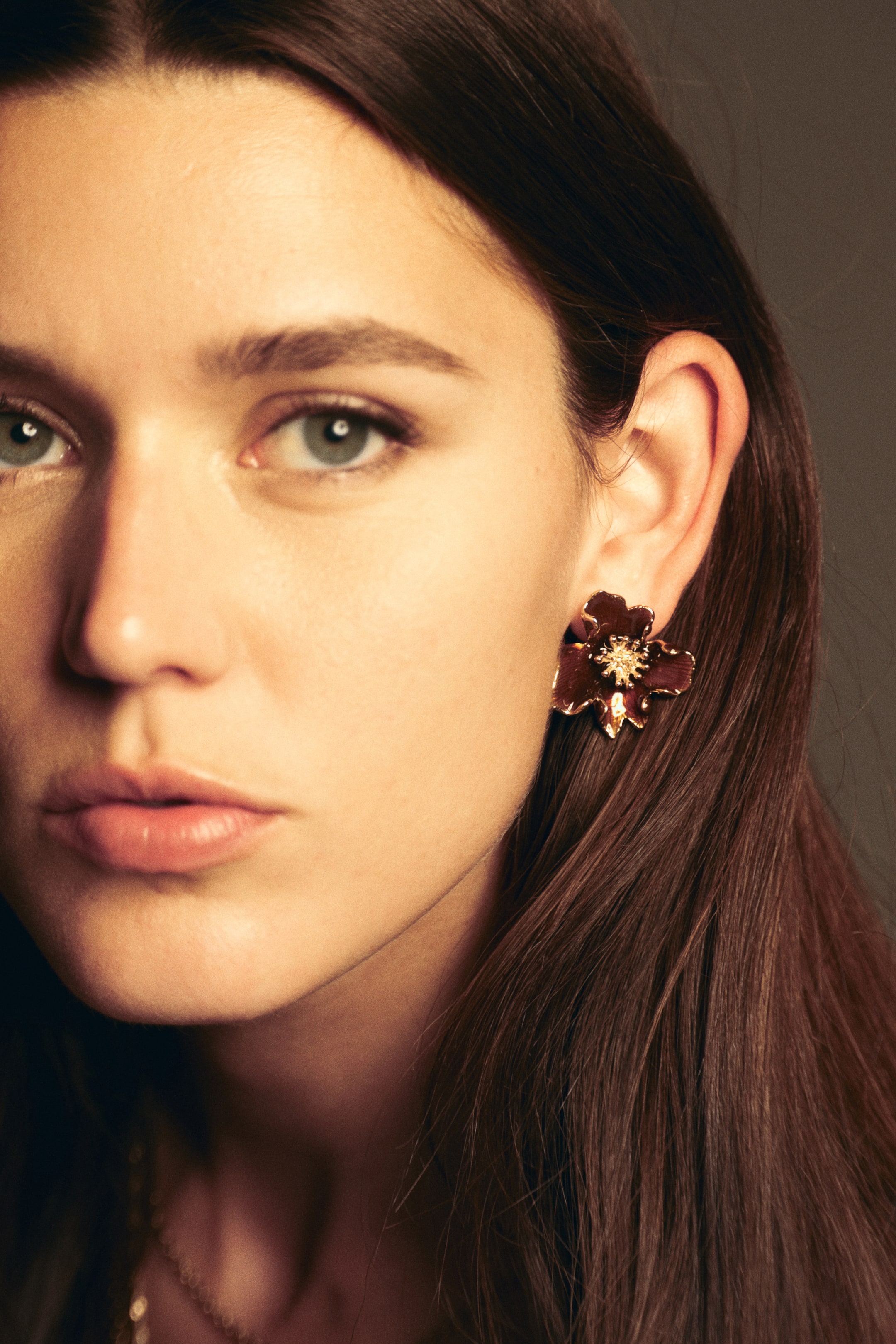 Flower-Shaped Earrings
