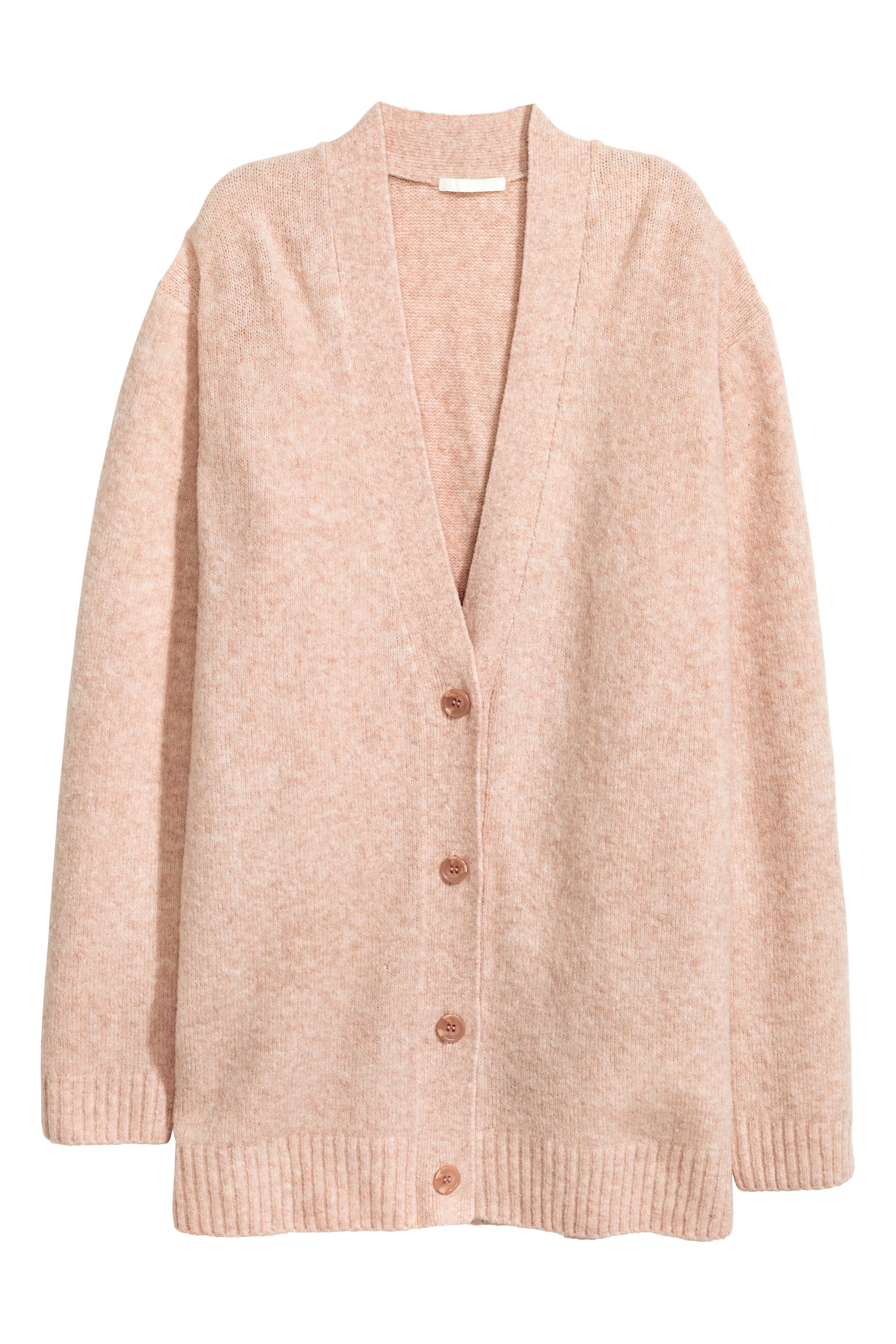 View larger image: Oversized cardigan - Powder marl - Ladies | H&M GB 1