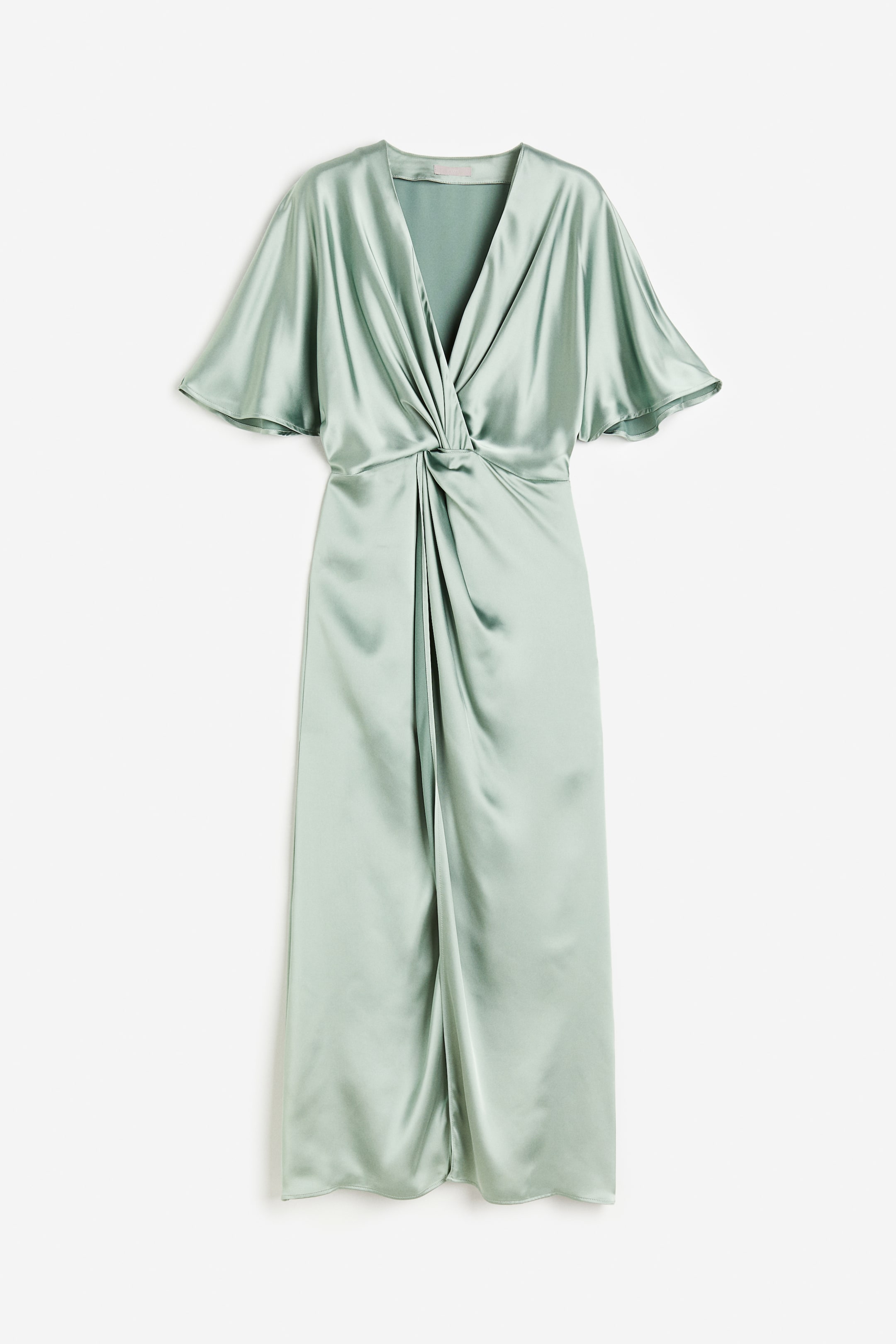 Draped Satin Dress