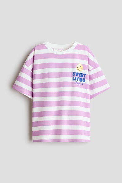 Printed cotton T-shirt