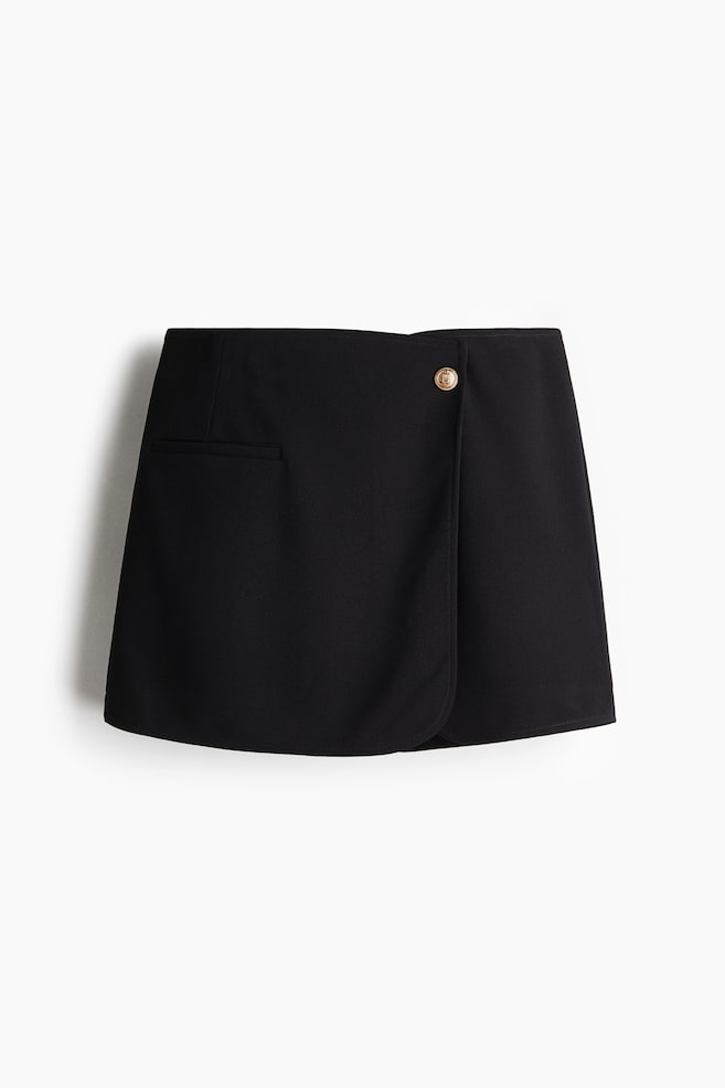 Interlock Skort - Black/Dark khaki green/Cream - 1