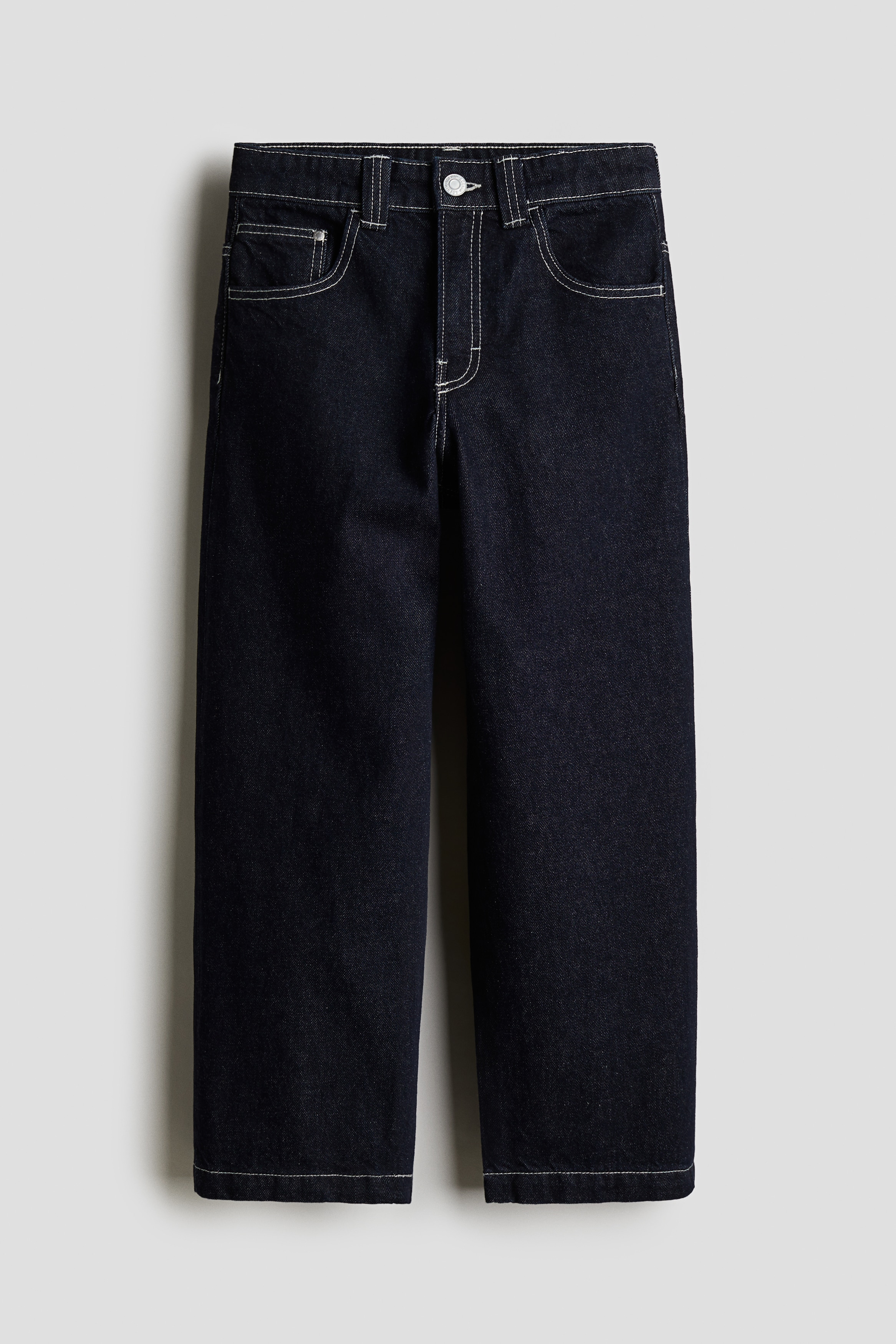 Baggy Fit Jeans - Dark denim blue - Kids | H&M US