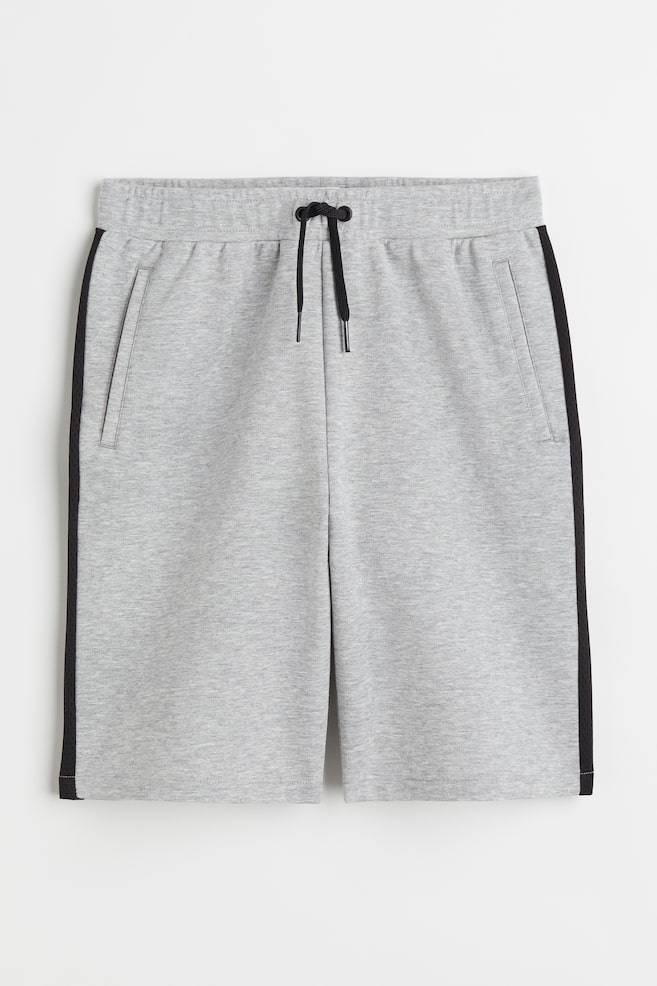 Sports shorts - Light grey marl - 1