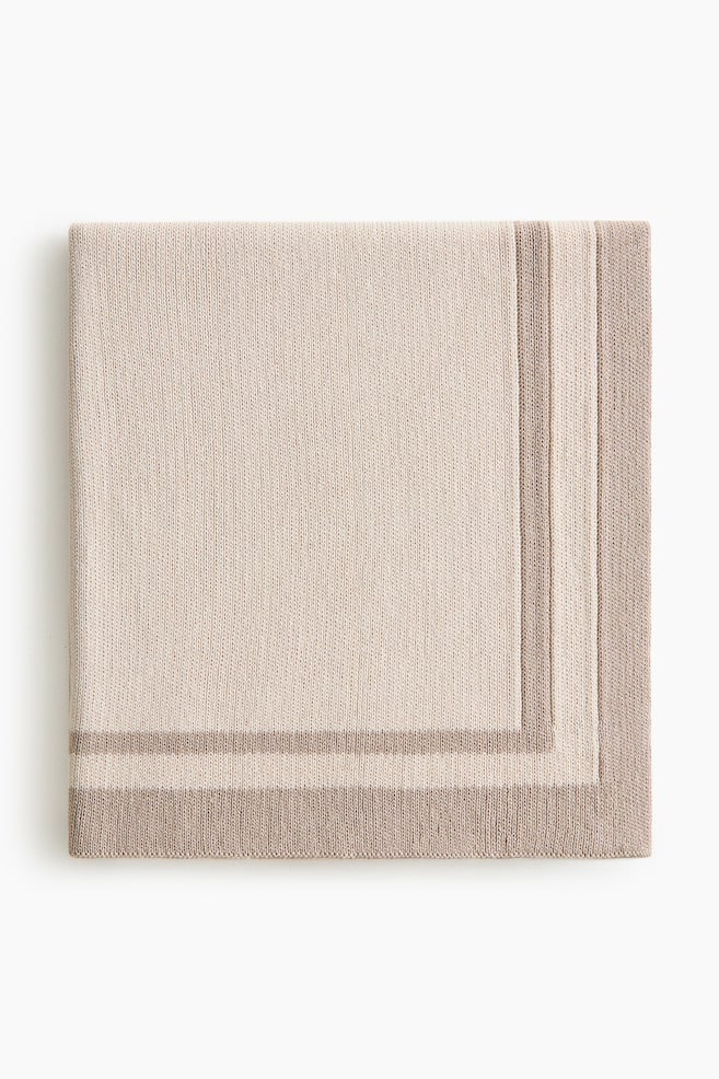 Cotton baby blanket - Light beige - 1