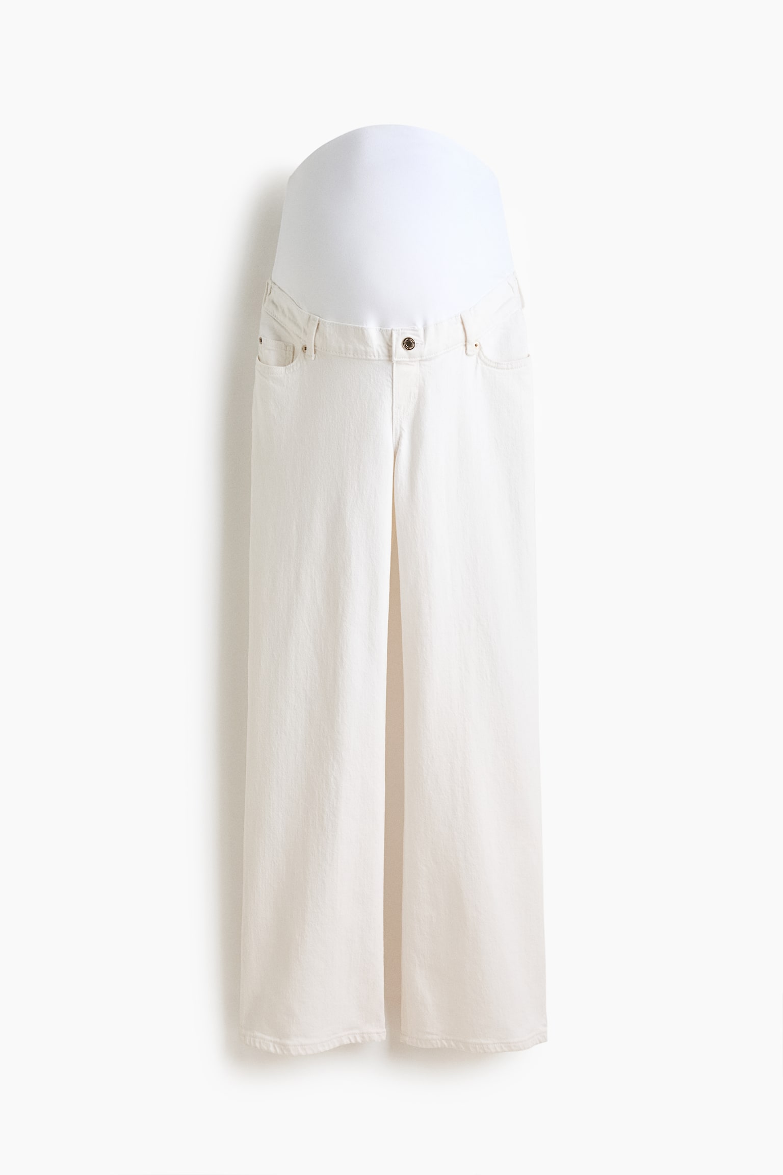 MAMA Wide jeans - לבן - 2