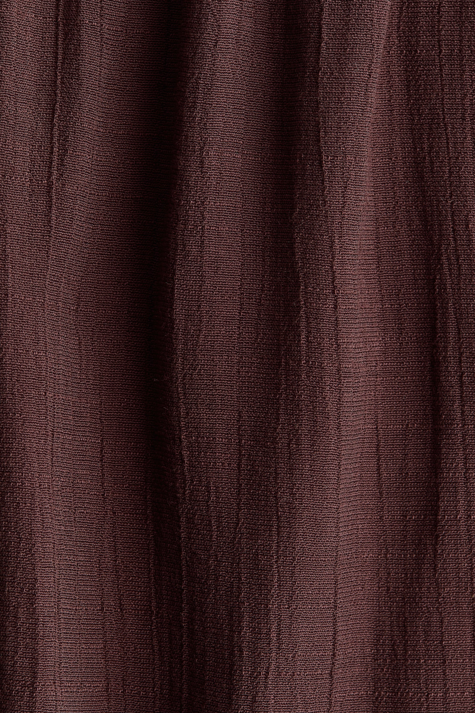 Crinkled pull-on shorts - Dark brown - 3