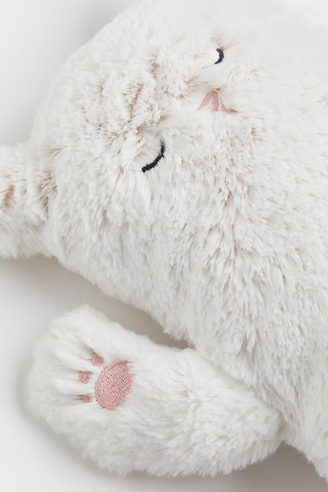 Velour soft toy - Natural white/Cat/White/Cat - 2