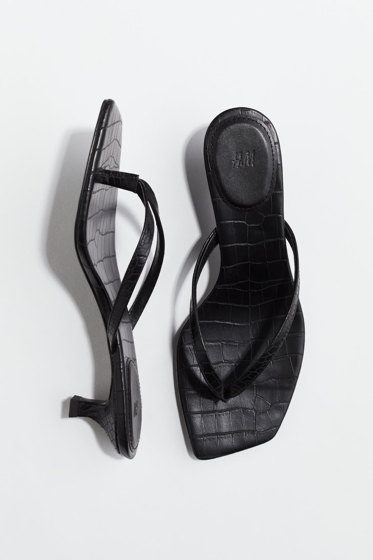 Sandalias con tacón kitten Negro MUJER H&M ES